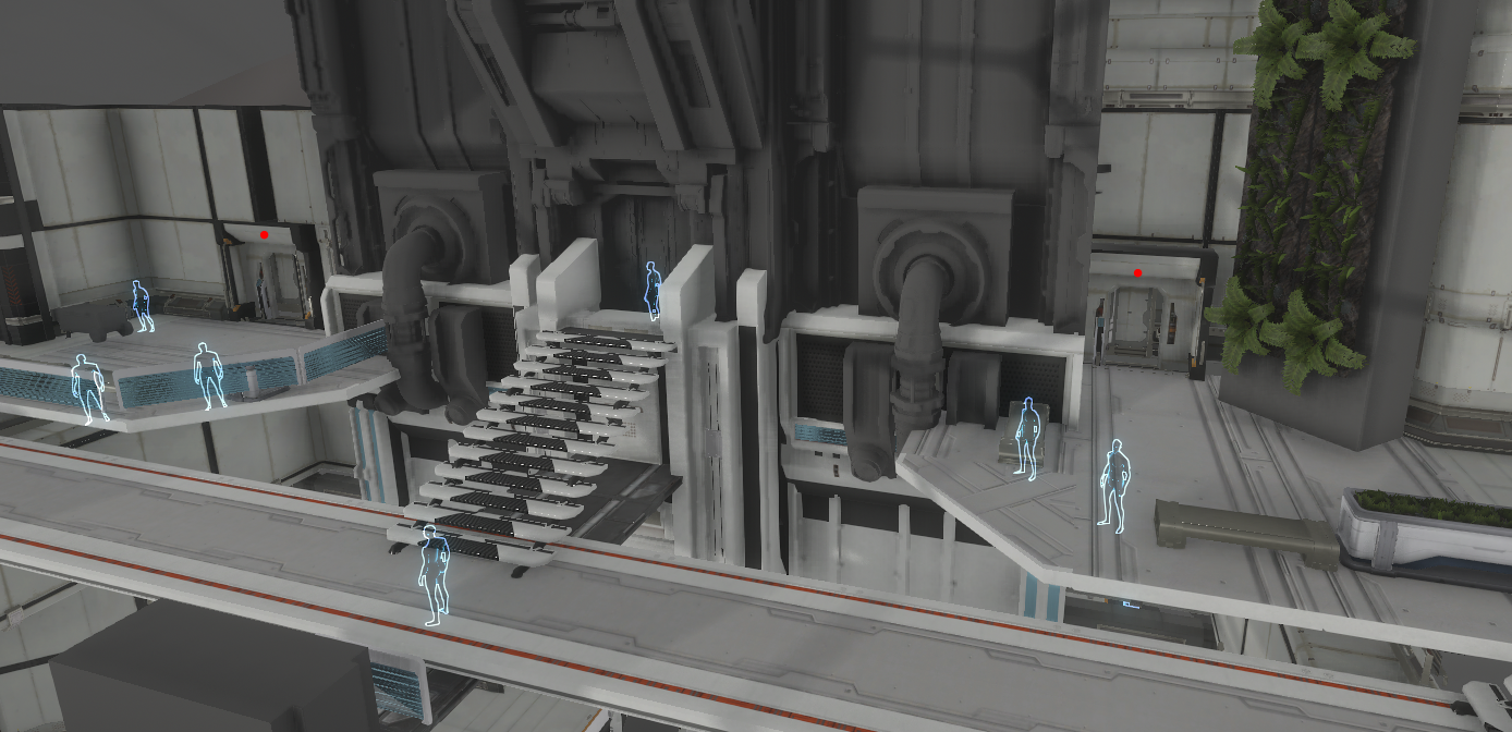 One of several blocked-out promenade tests, for an early version of the "New Babbage" landing zone.