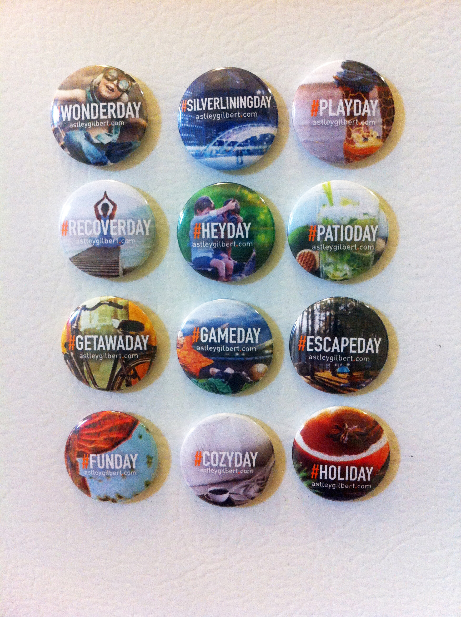 2015: 8th Day — 1" pins / magnets