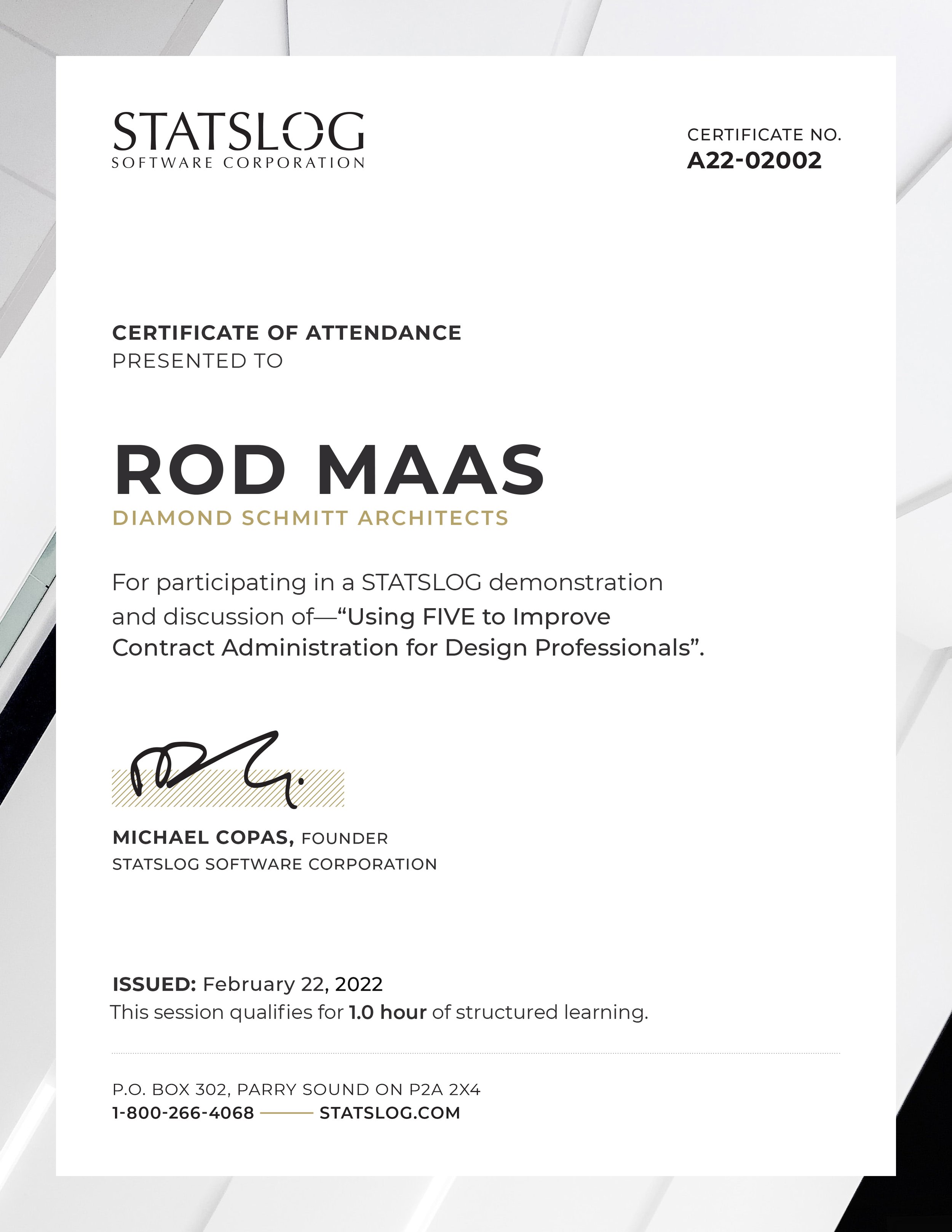 FIVE – Certificate of ATTENDANCE.jpg
