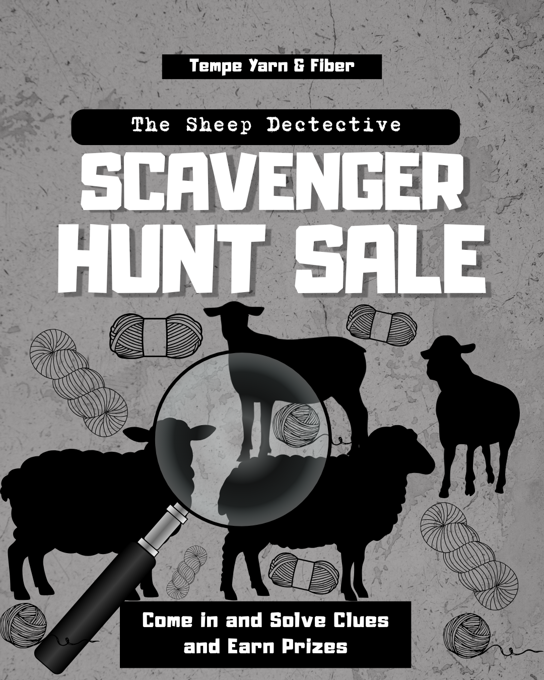 Sheep Detective Scavenger Hunt & Sale