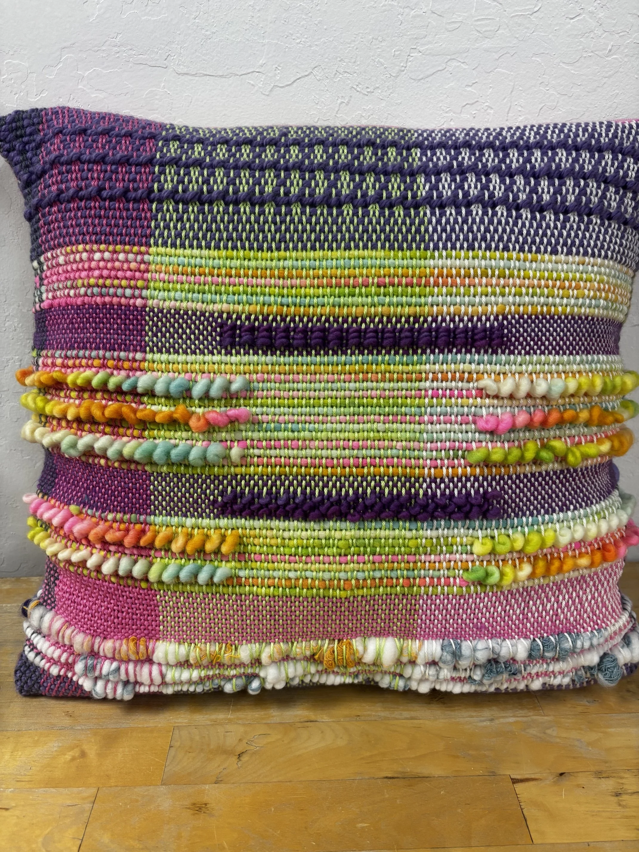 Weave a Textured Pillow