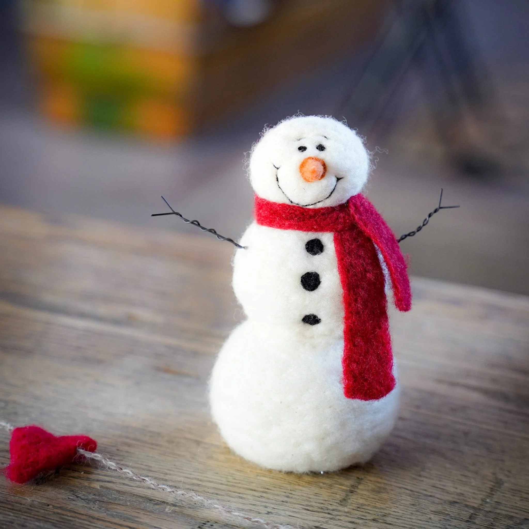 Needle Felting Project-Snowman