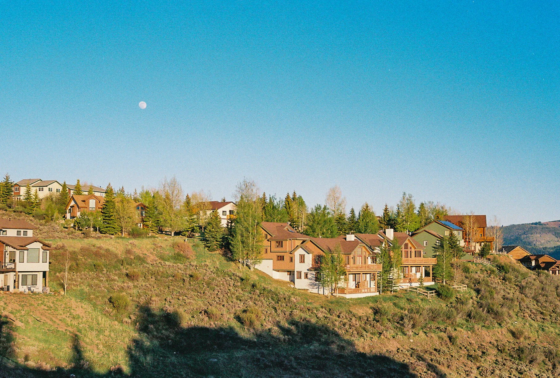 Moon Over Avon - Avon, Colorado - Contax G1