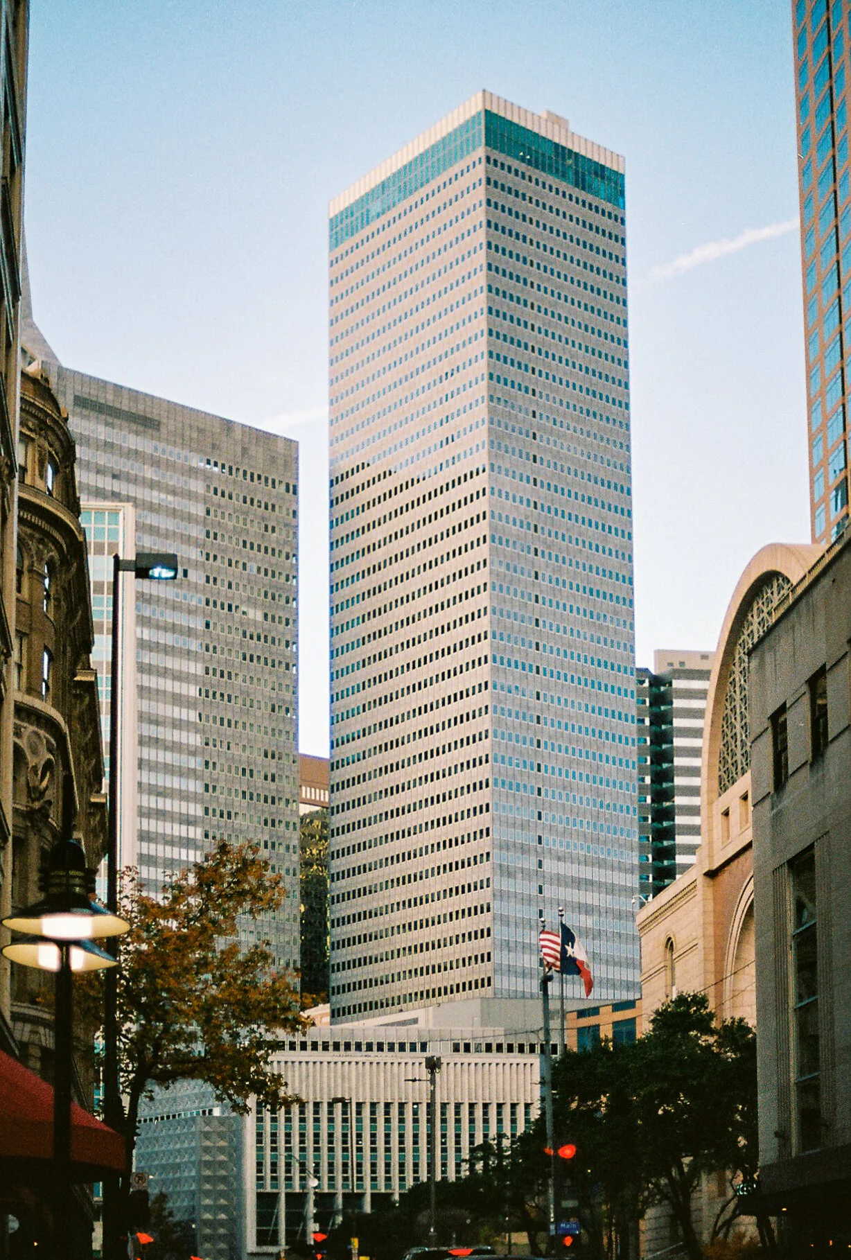 Golden Light In The City - Dallas, Texas - Nikon FE2