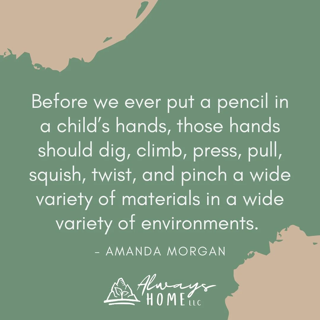 When a child is referred to occupational therapy for delays in handwriting, this is only the tip of the iceberg. Delays in handwriting are typically a symptom, not a deficit in and of itself.

There is an endless amount skills that go into a child&rs