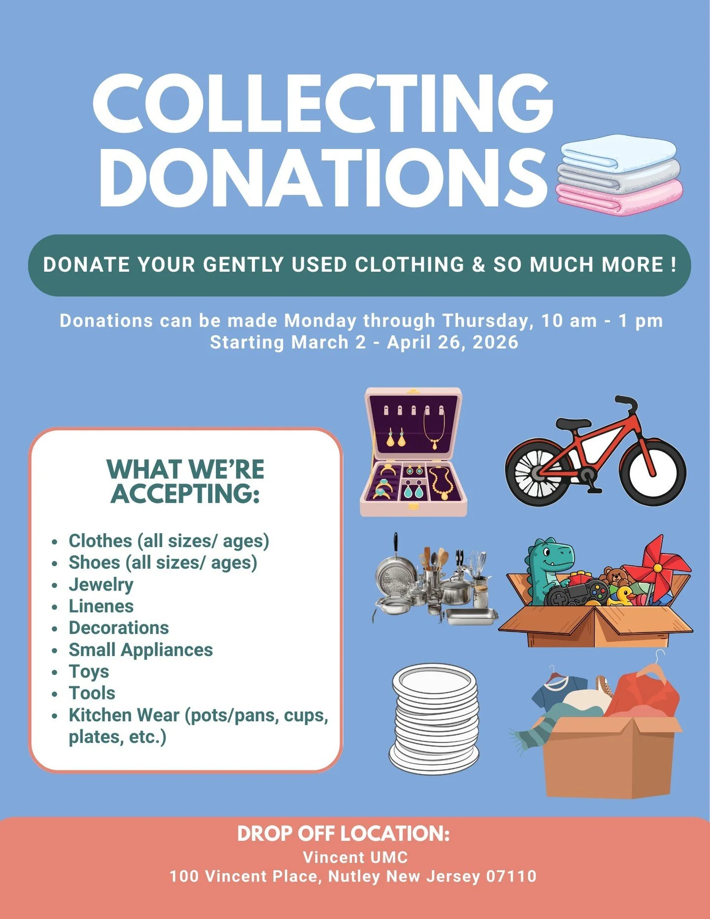 For after-hour drop off of donations, call 973-667-5440