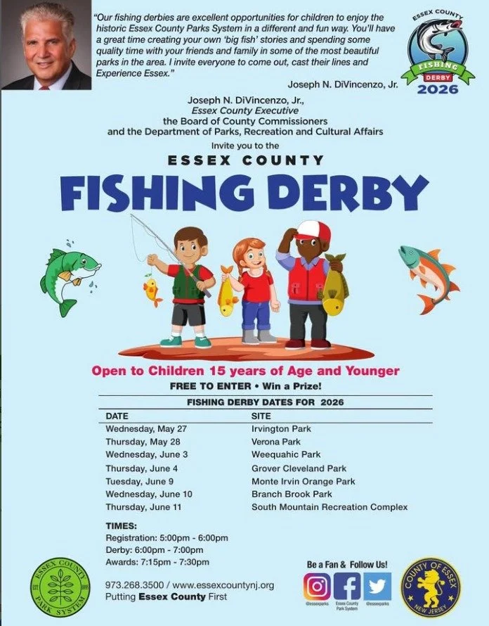 Join the Essex County Fishing Derby&mdash;a free, exciting event for kids 15 and under to cast their lines, enjoy the outdoors, and maybe even win a prize! Whether you&rsquo;re a first-time fisher or a seasoned pro, it&rsquo;s the perfect way to make