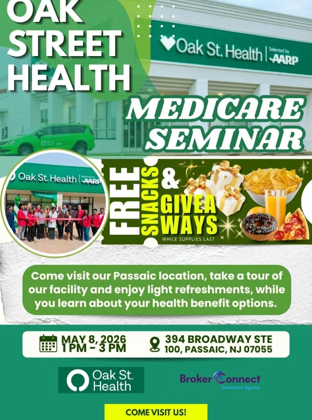 May 8,2026
1 pm - 3 pm 
394 Broadway, Ste. 100, Passaic, NJ, 07055