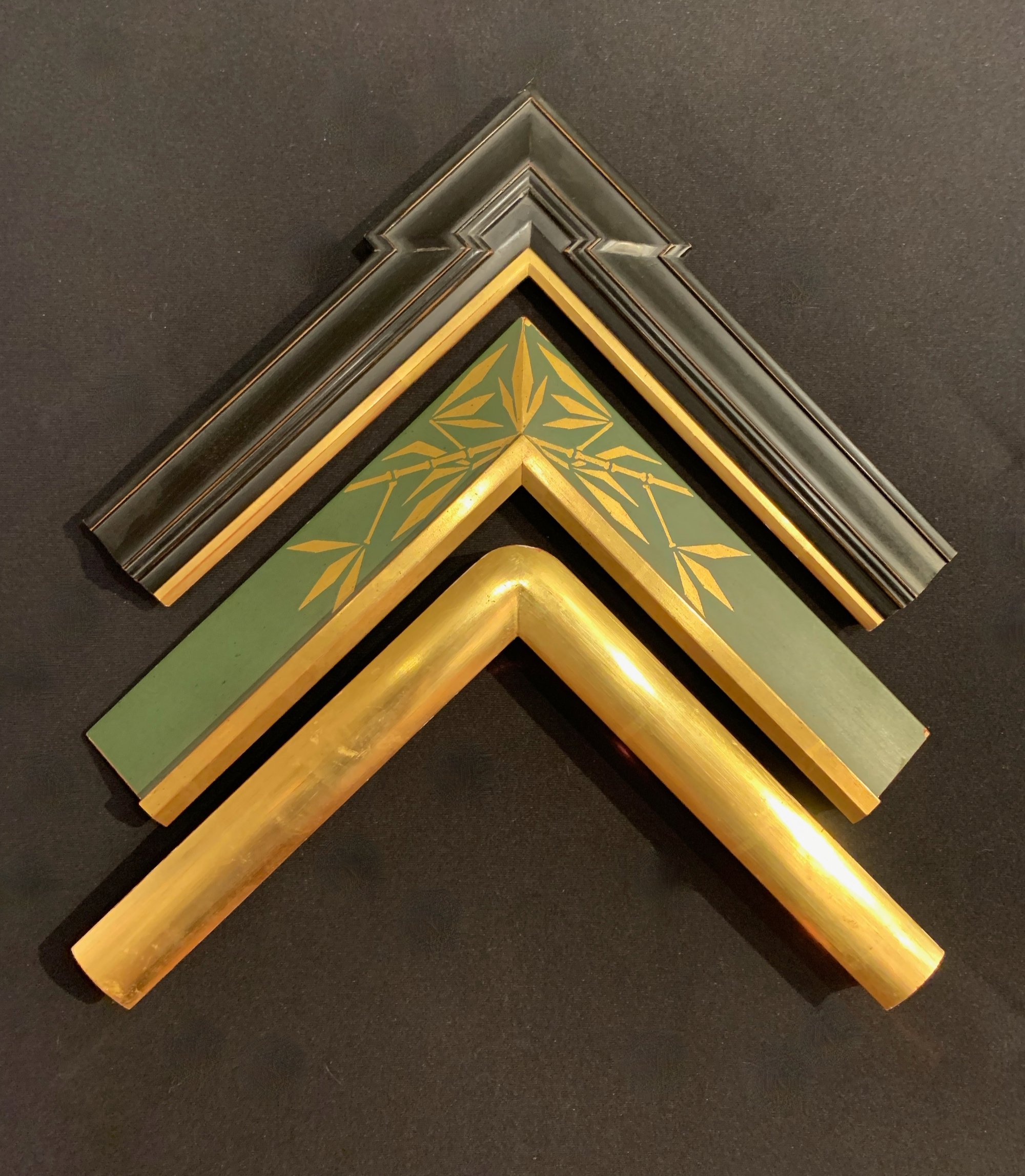 23K Gold Leaf Sgraffito Frames