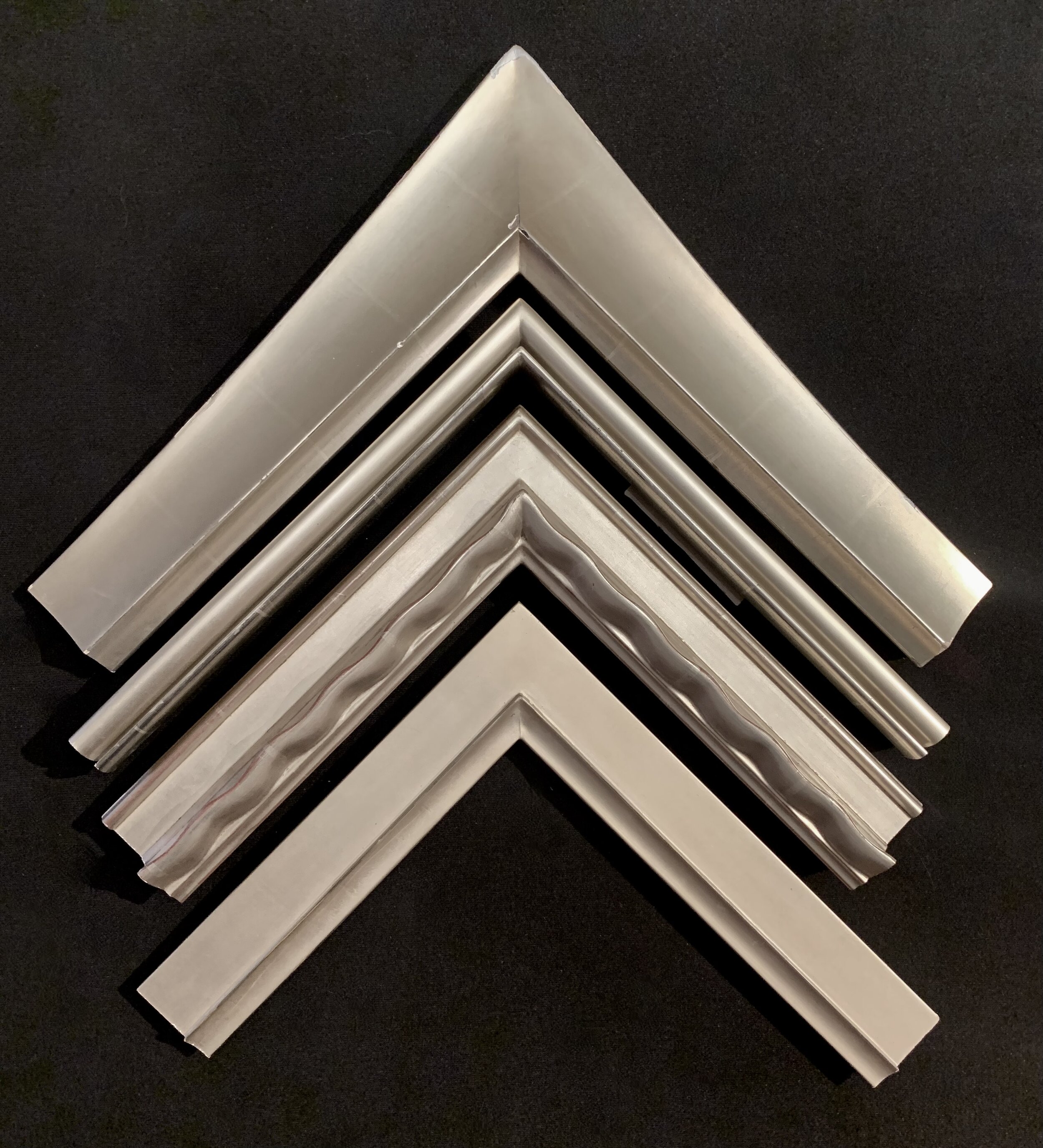 White Gold Leaf Custom Frames