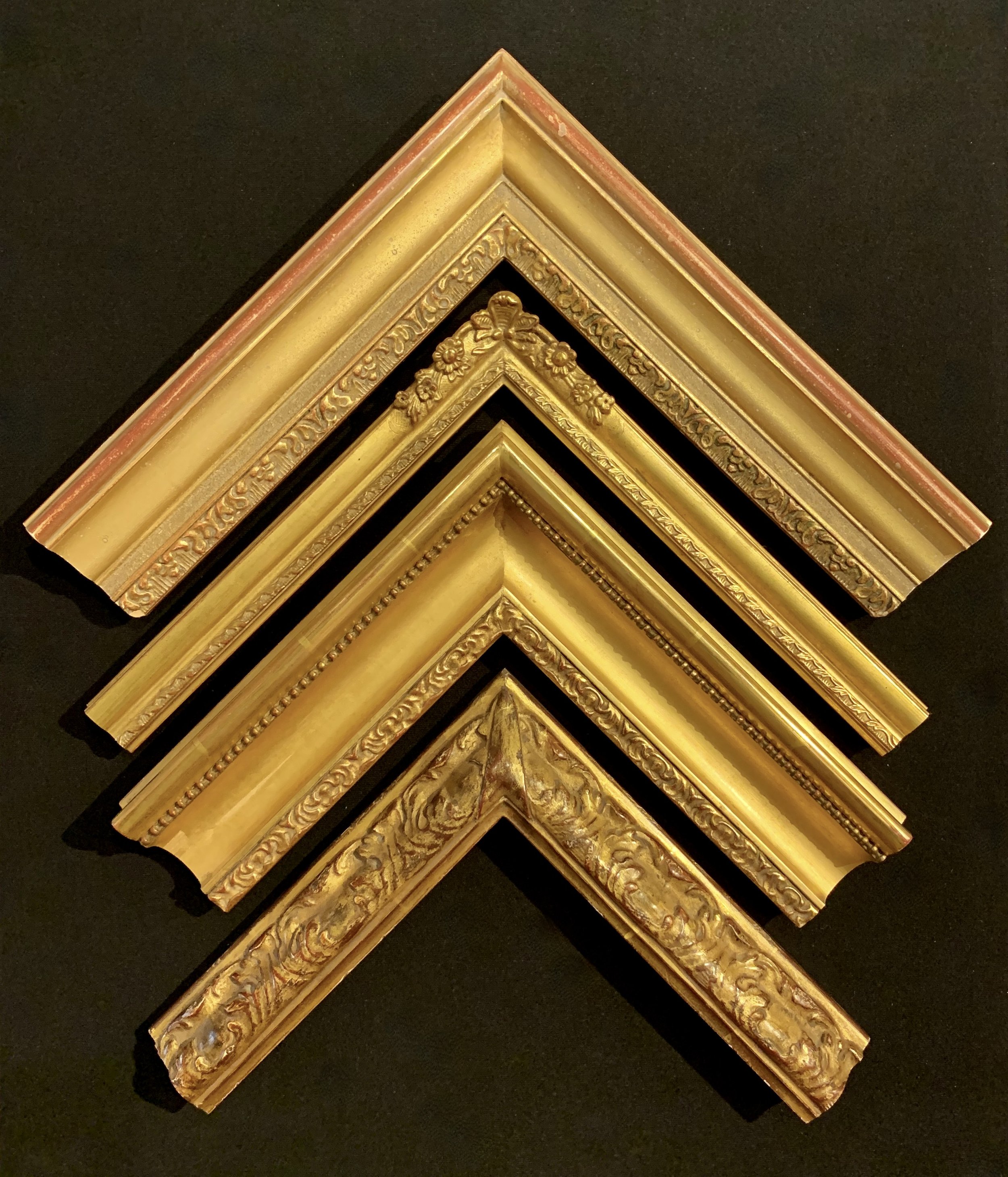 23K Hand-Carved Gold Leaf Custom Frames
