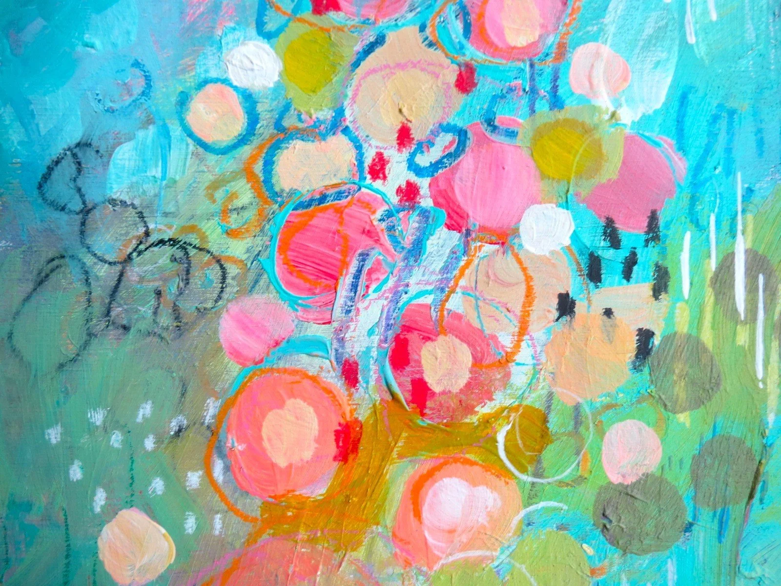 JackieReynoldsArtist27NeighboursHollyhocks.JPG