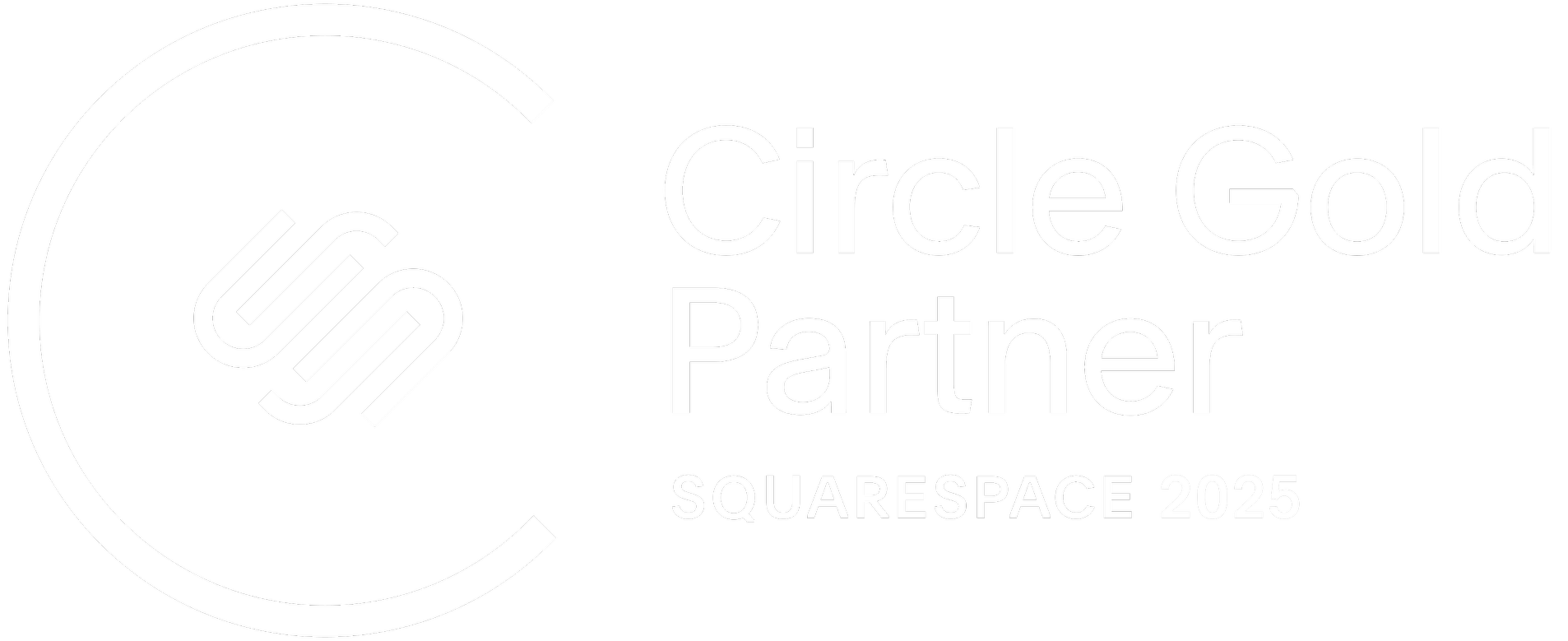 Squarespace Circle Gold Partner Logo 2025