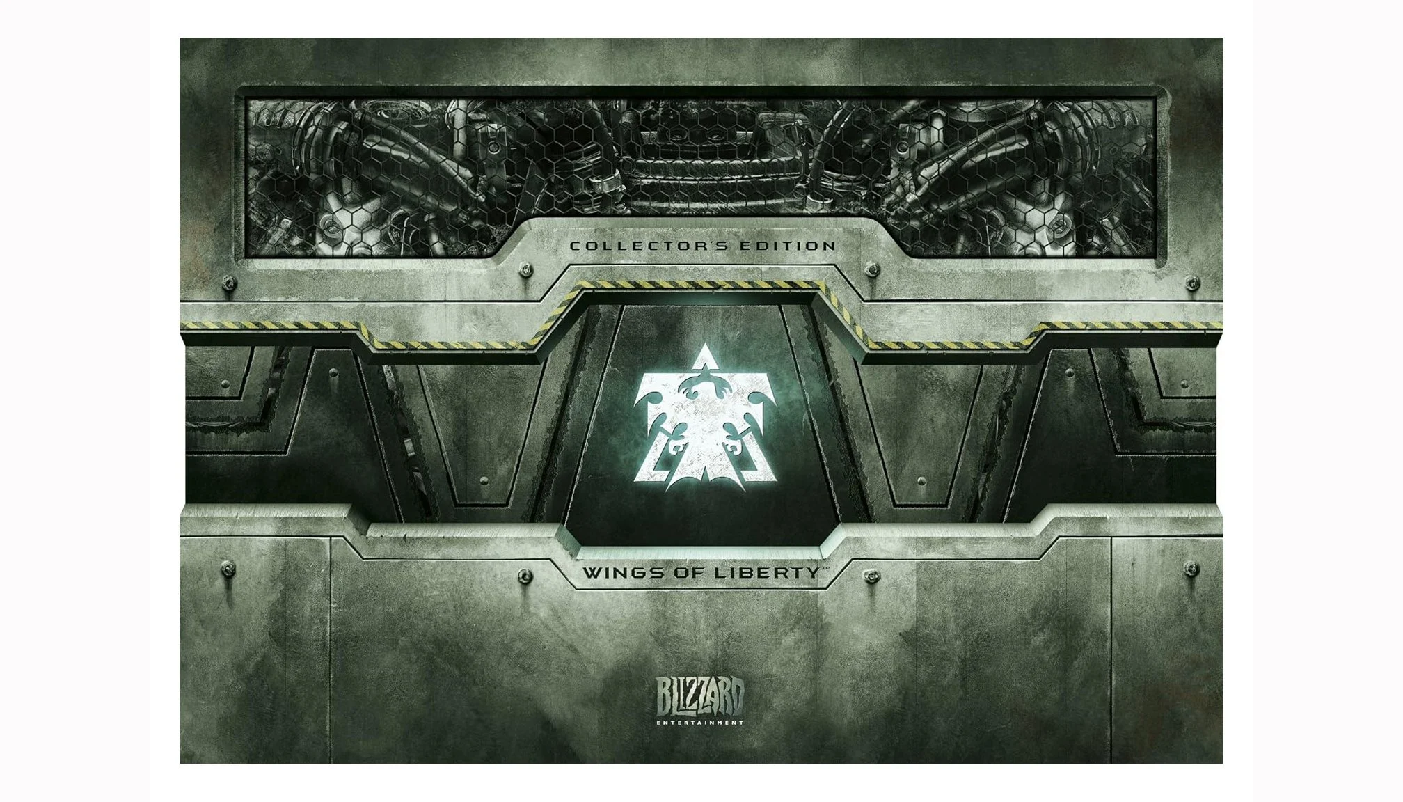 Collector’s edition packaging design for StarCraft II: Wings of Liberty