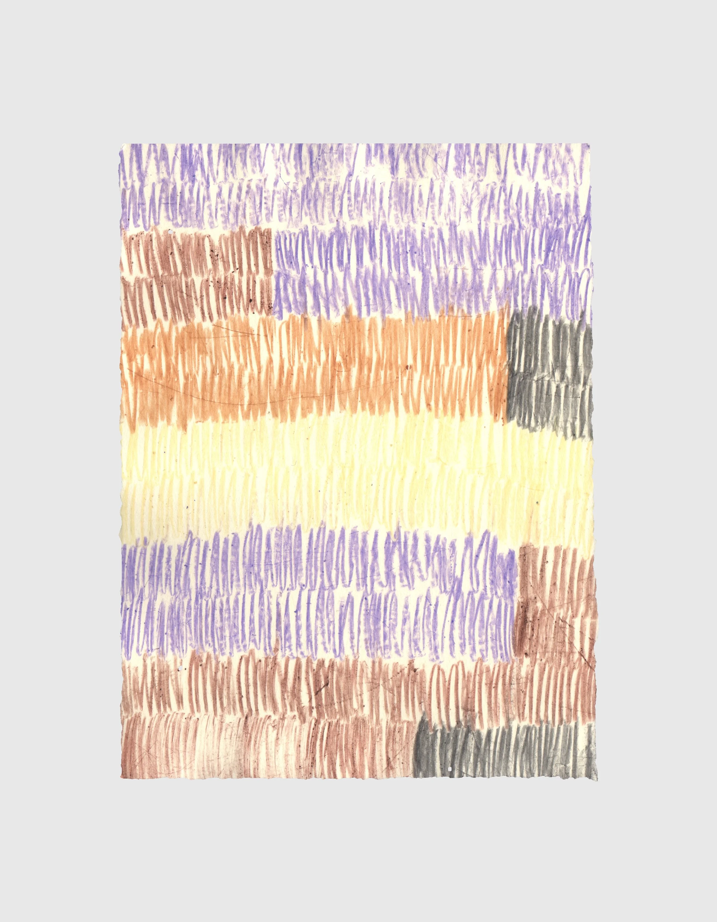 Tiled monoprint, yellow