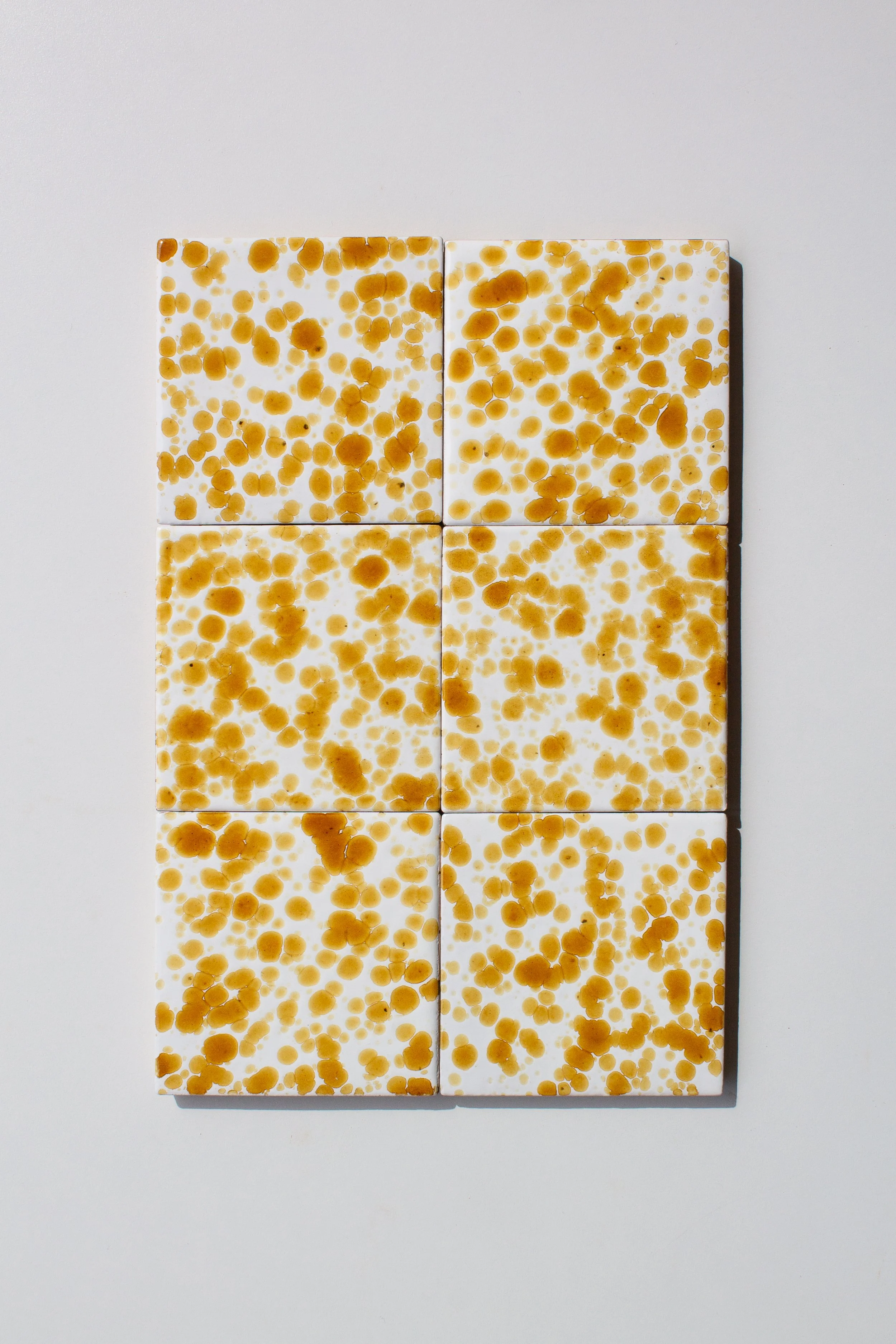 Parma Tile x Emma Harling - "Imitation" ceramic tile, amber