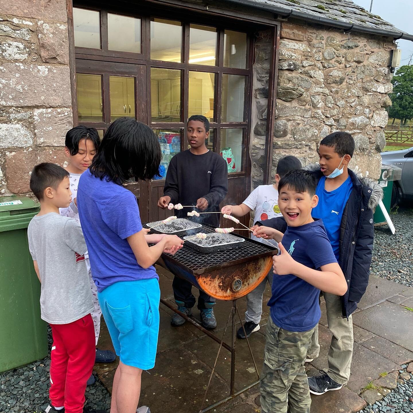 Wing Chun camping trip Day 1: Roasted marshmallows after dinner 😋 #thewingchunschool