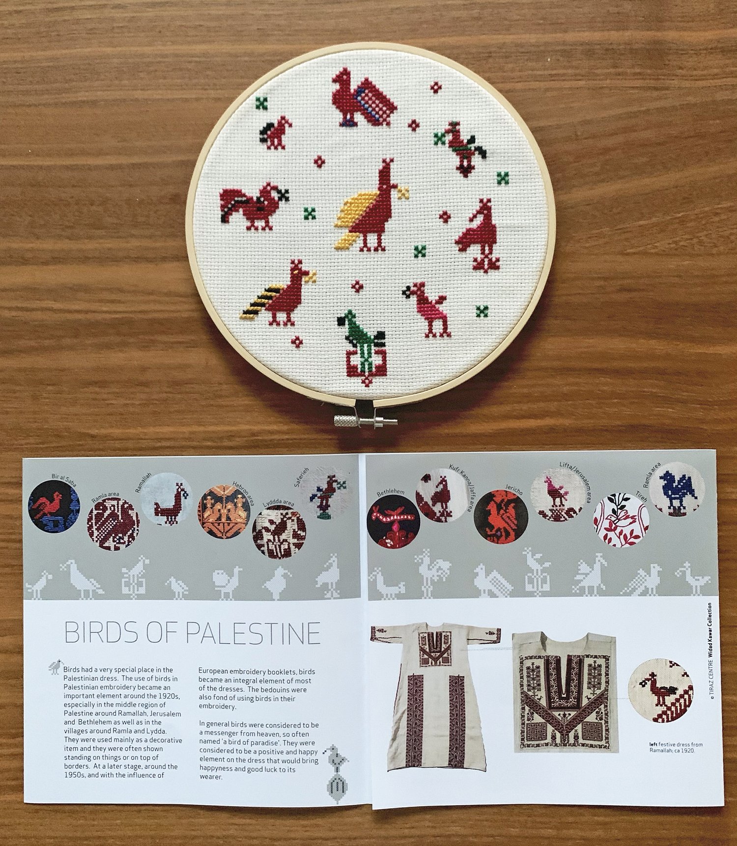 Birds of Palestine embroidery kit — Folkglory: Living Heritage Design