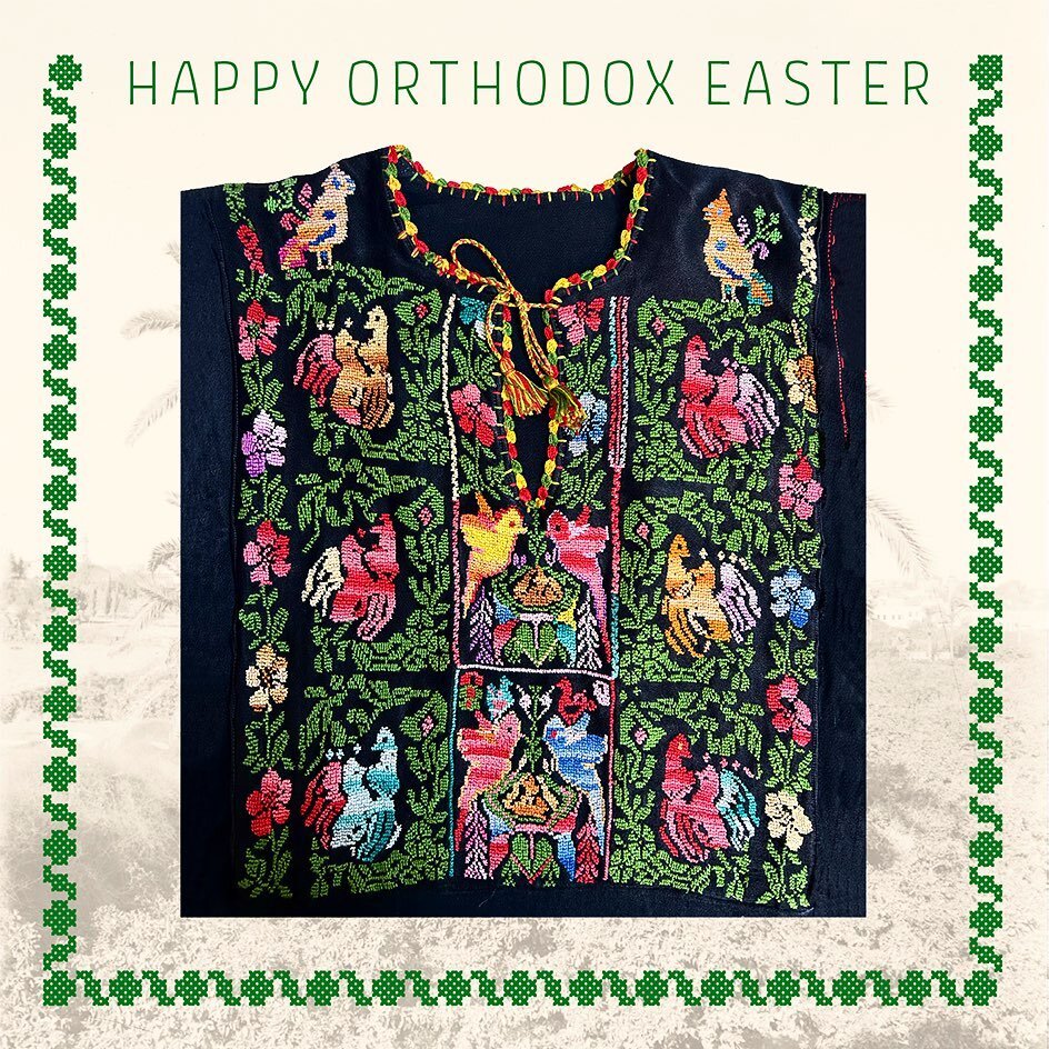 عيد فصح مجيد
Happy Easter 

 Picture: Palestinian dress from Hebron area ca 1950s 
#palestine #tatreez #heritage #craft #crafts #dressmaking #education #tradition #crossstitch #craftkit #handicraft #folklore #arab #embroidery #waldorf #palestinanembr