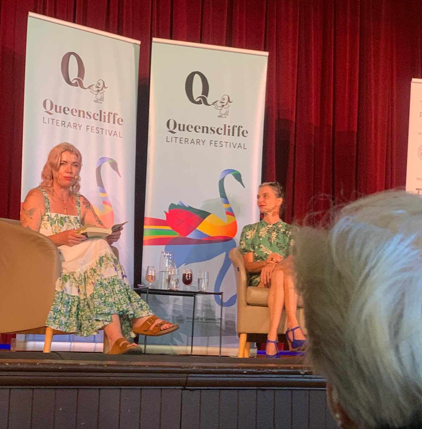 Fabulous night listening to @clementine_ford and @edwinaprestonofficial at queenscliff . Funny, provoking, deep and delightful. I walked away with my head brimming with ideas, poems to be written and stories from my life echoing those told from the s