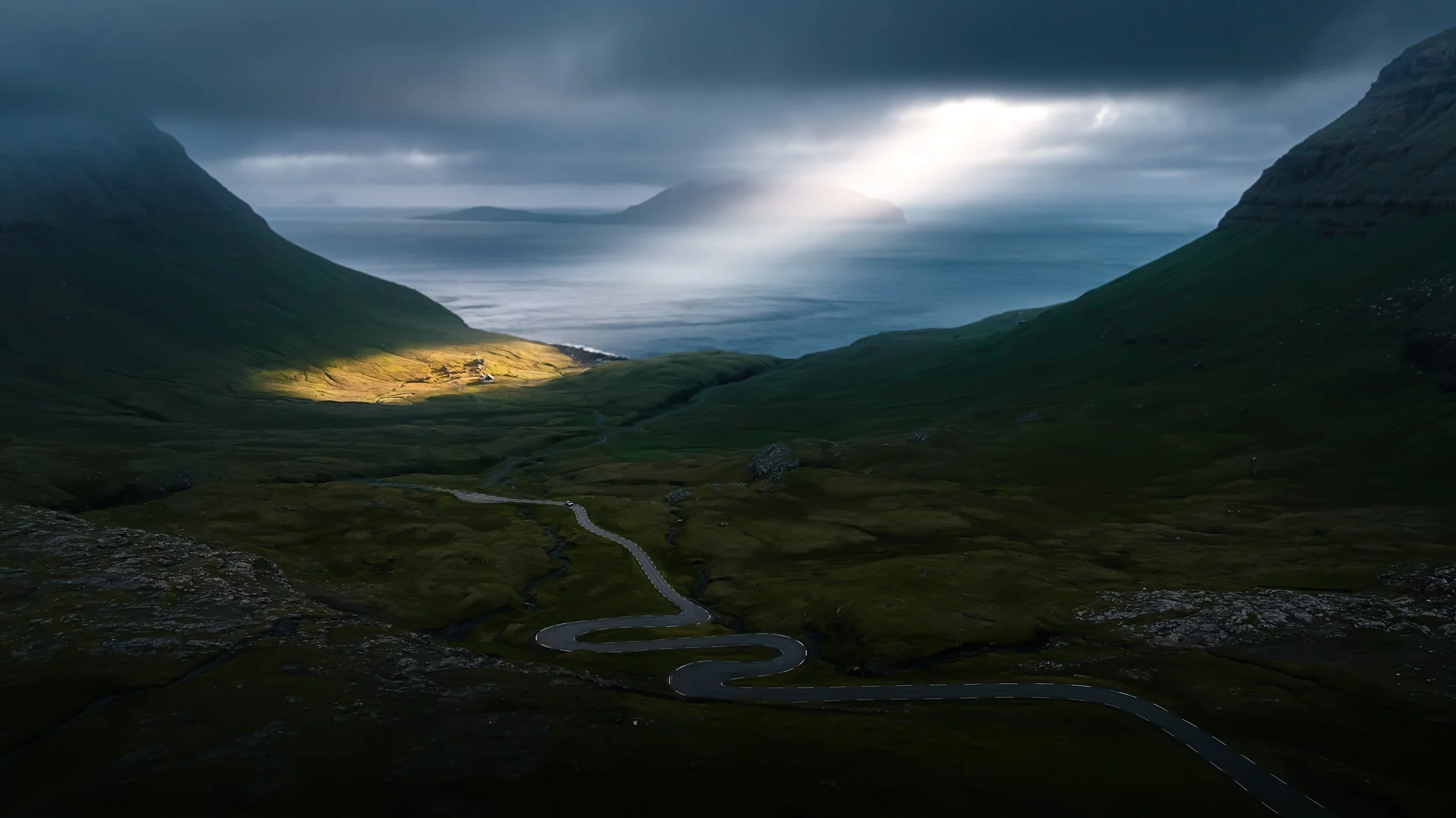 Light through the sky