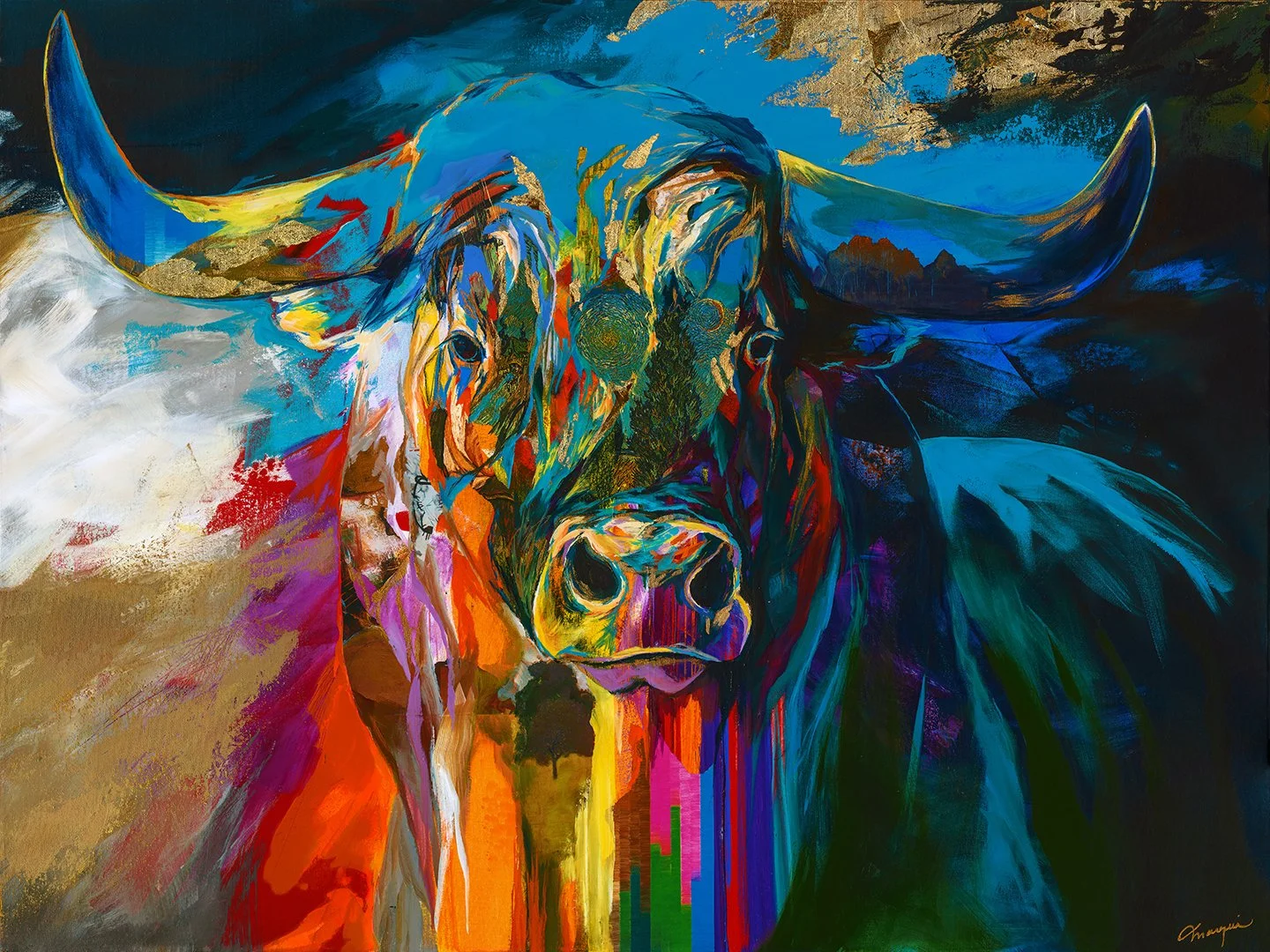 Le méditatif de l'heure bleue • VENDU