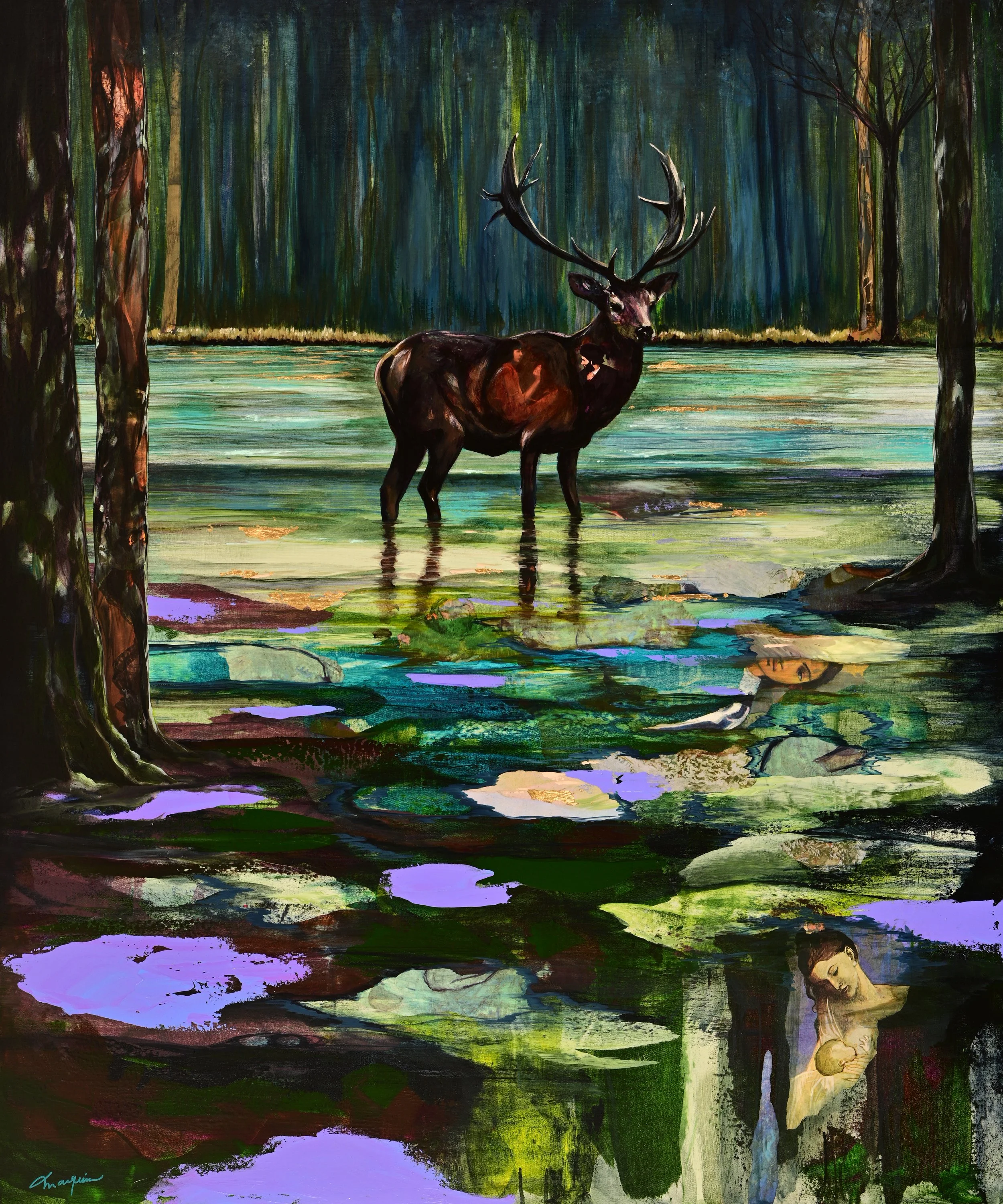 Les descendants de la rivière • Disponible à la galerie Perreault