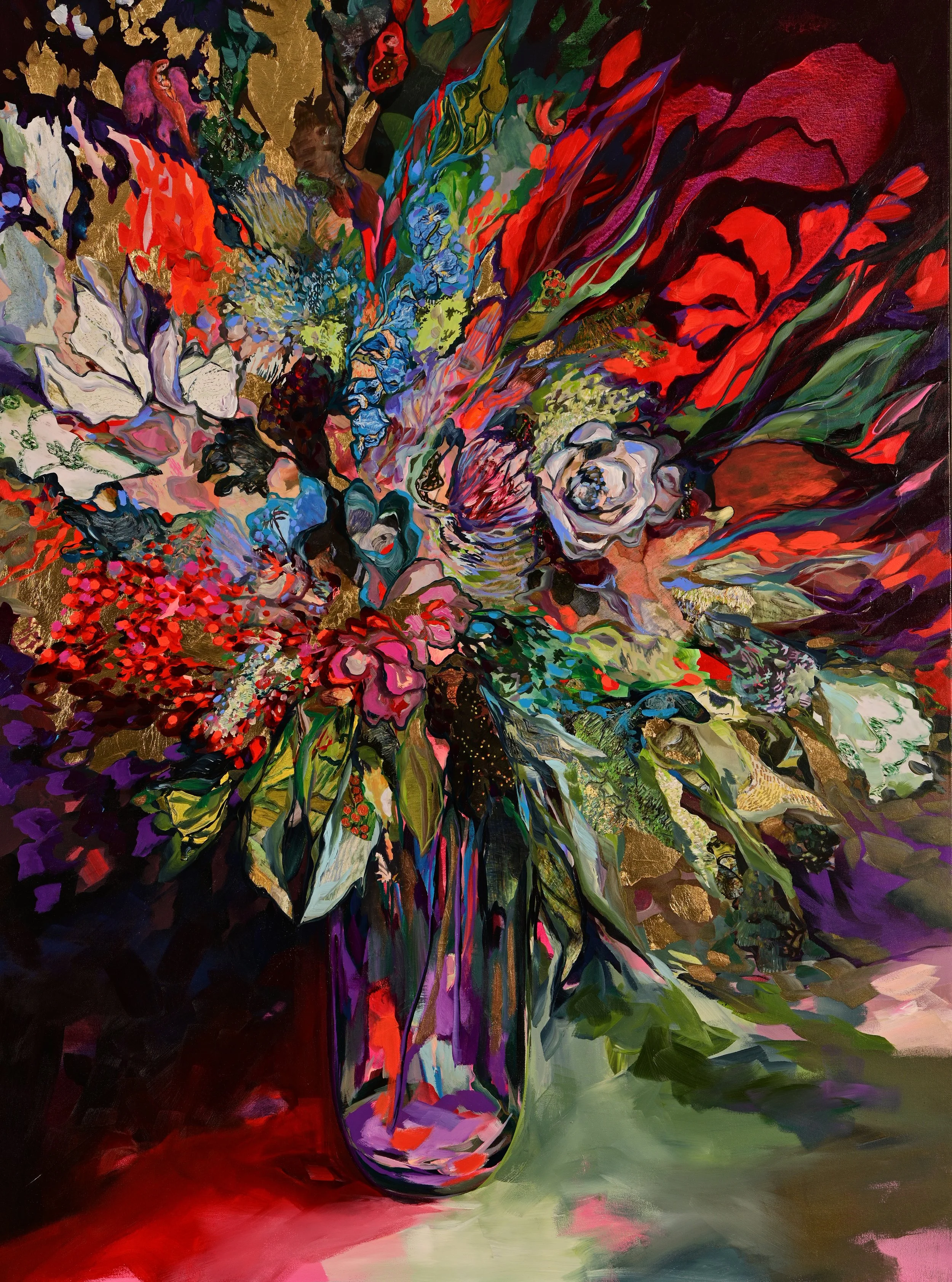 Des fleurs pour Michèle , 48x36