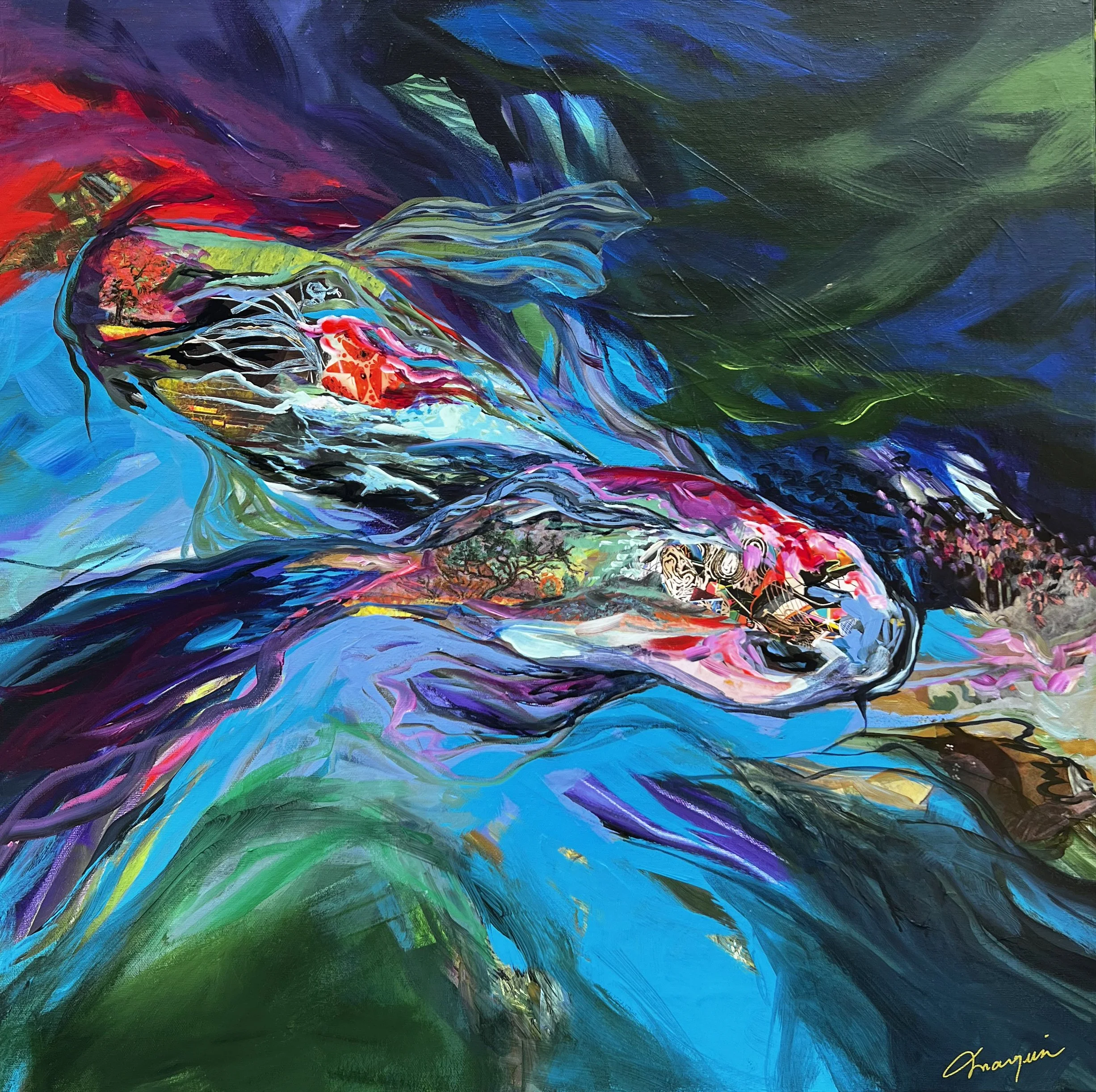 Freely flowing • Disponible à la galerie d'art Iris