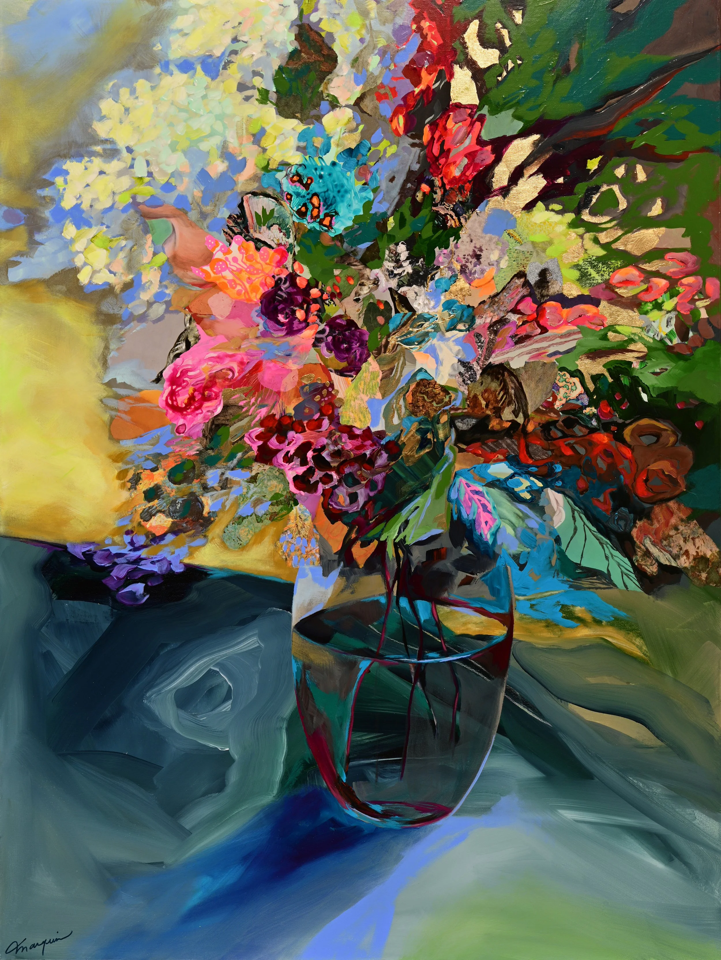 Hydrangea en bouquet •  Disponible à la Galerie Perreault
