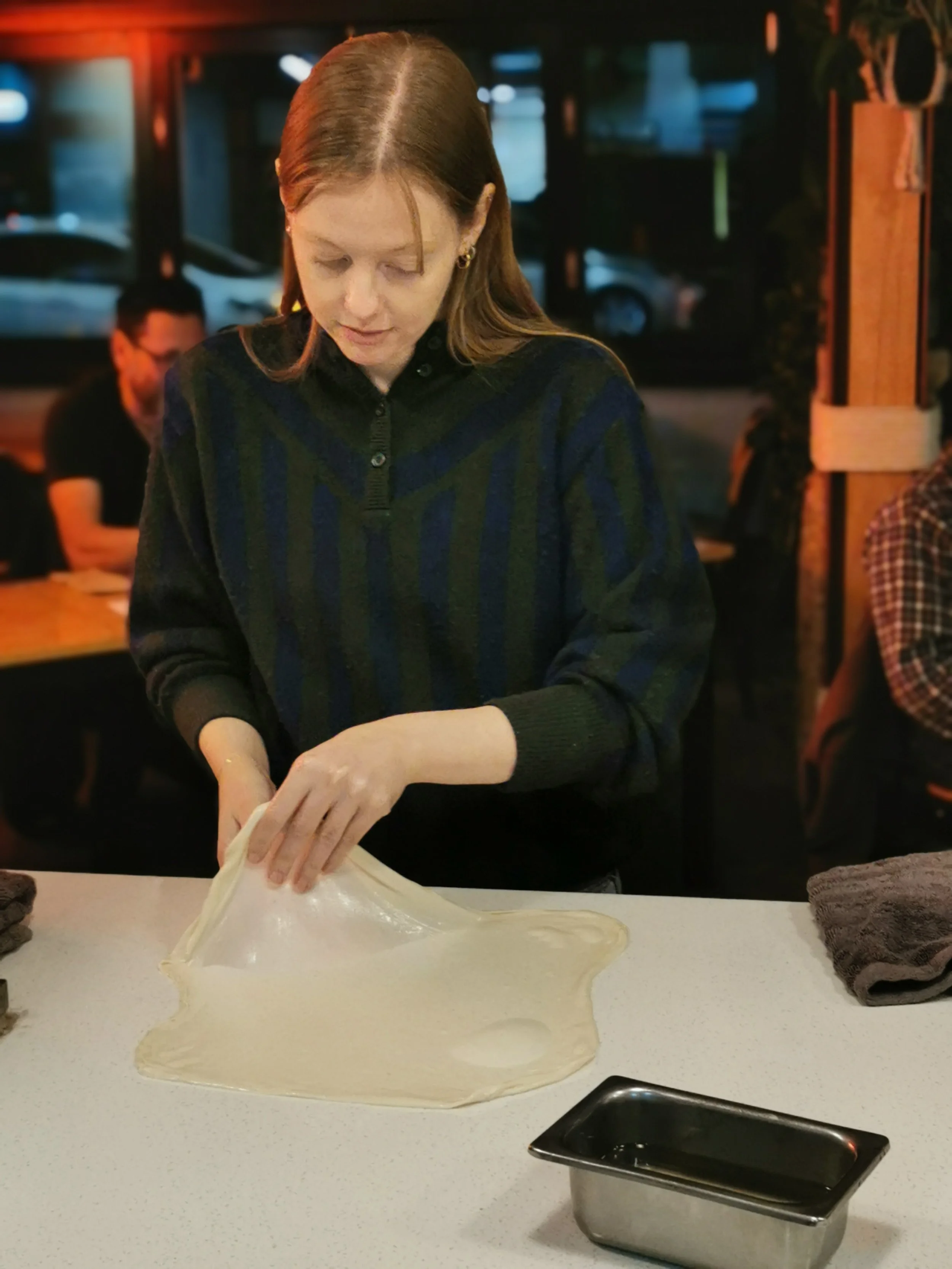 Roti flipping in action at Sydney's only dedicated roti restaurant