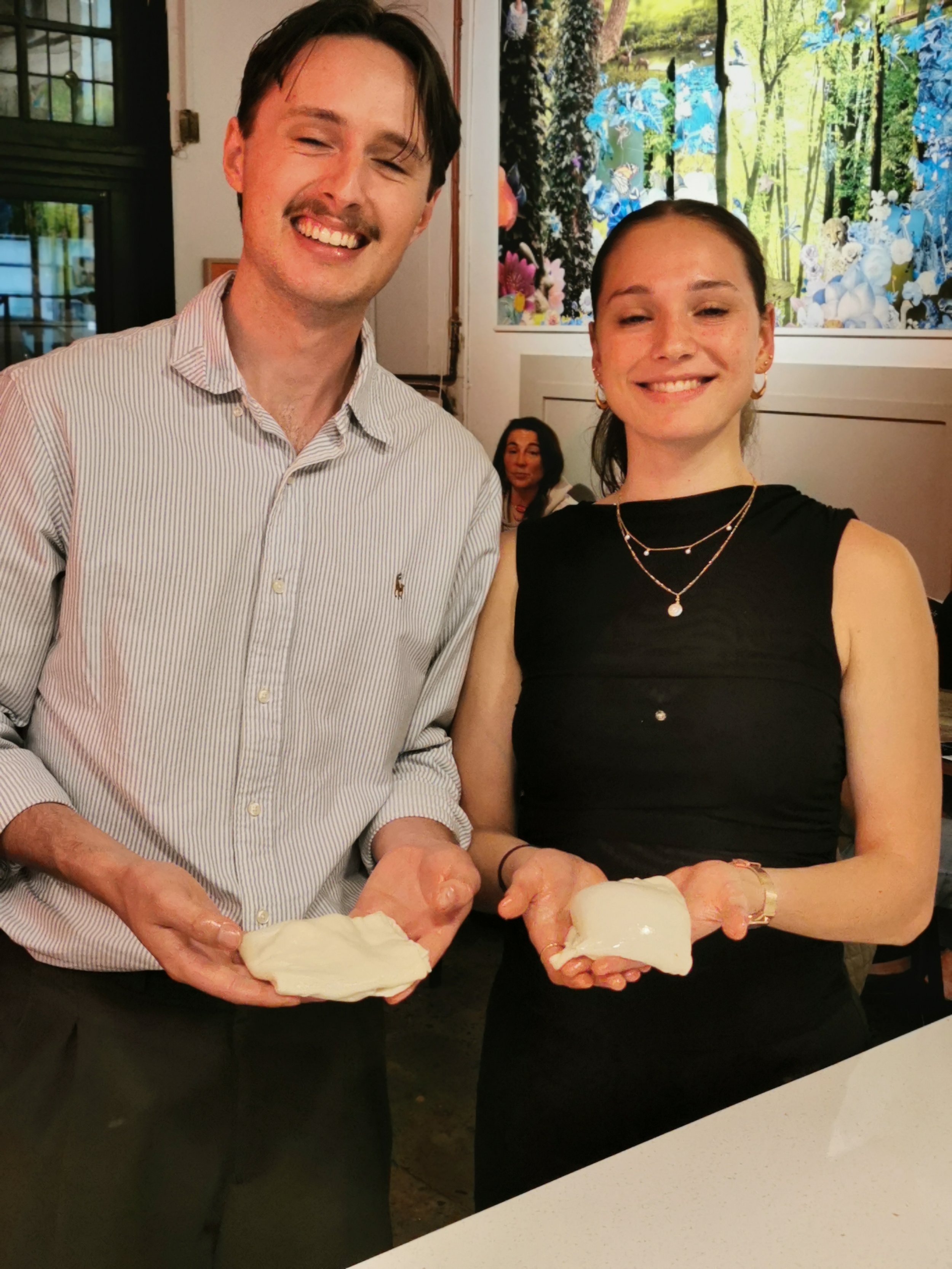 Guest showing off their roti at Kafe Kooks, Ultimo NSW
