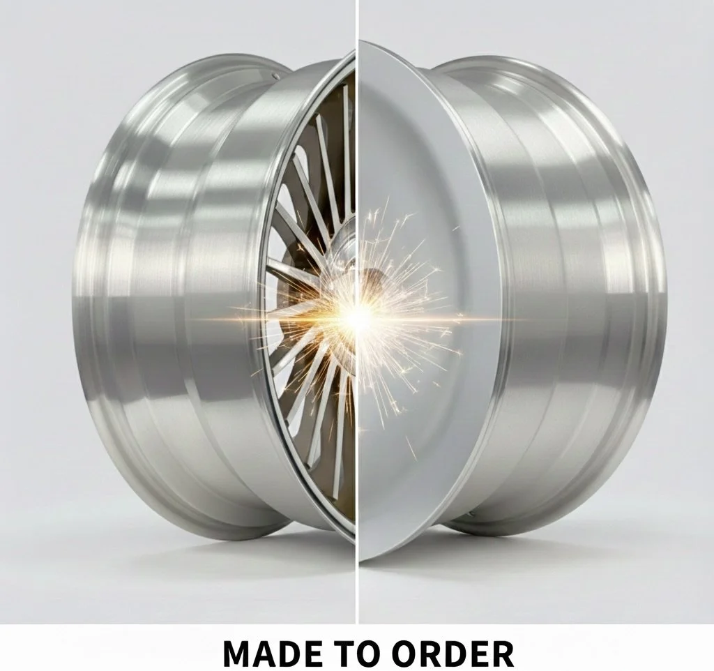 ONE OFF  made to order:  2 Piece Forged Wheel