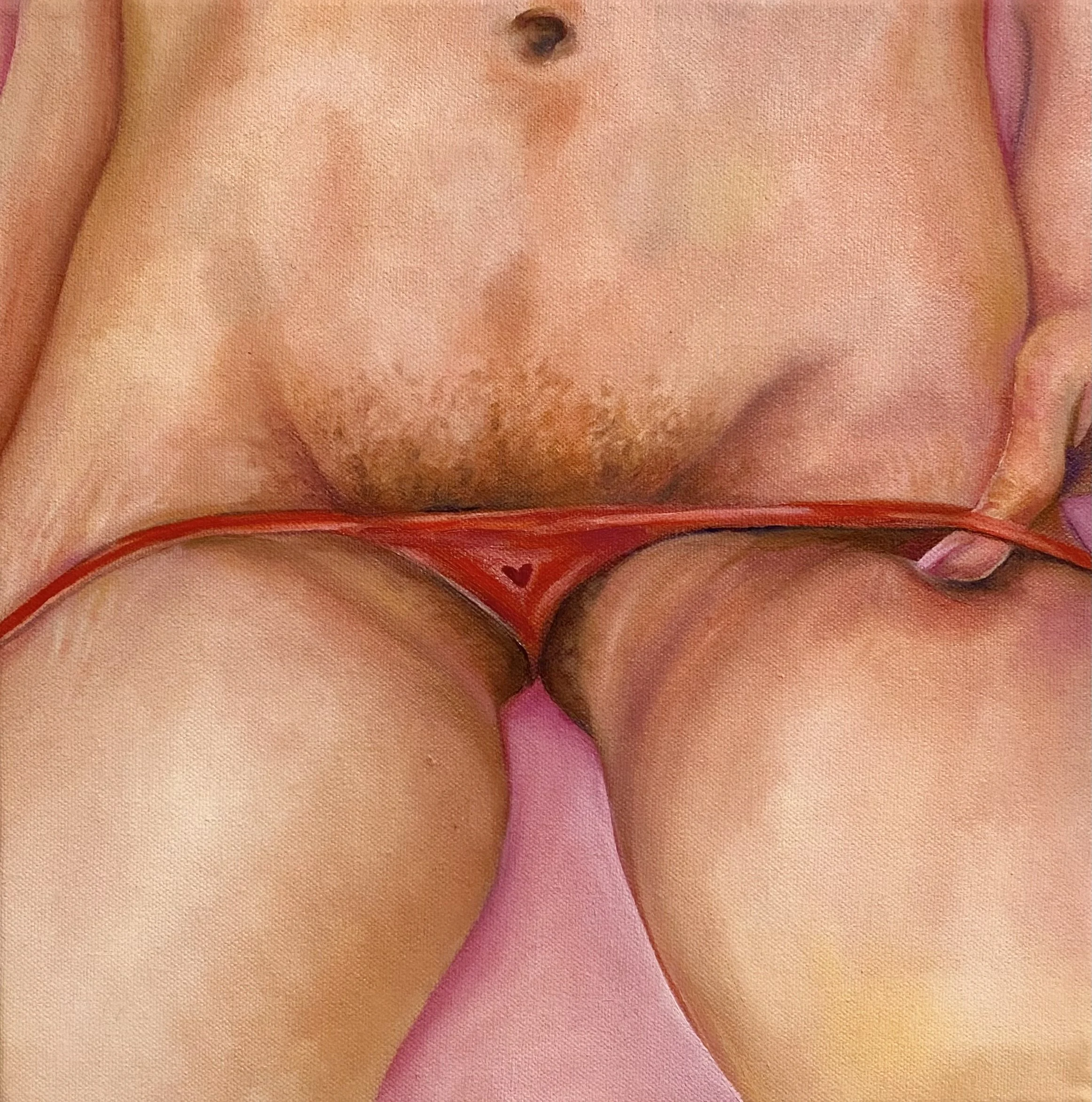"Slip'n Slide ", 12x12in, Oil on Canvas, 2022