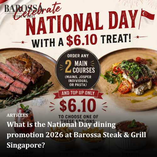 What is the National Day dining promotion 2026 at Barossa Steak &amp; Grill Singapore?