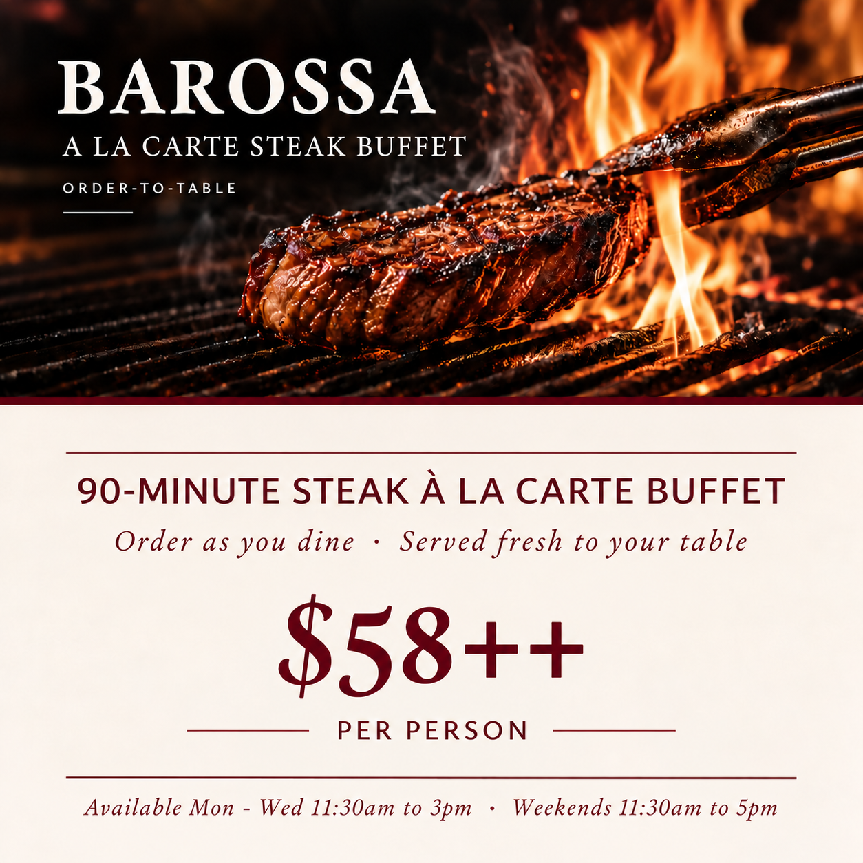 Endless Steaks Lunch Buffet