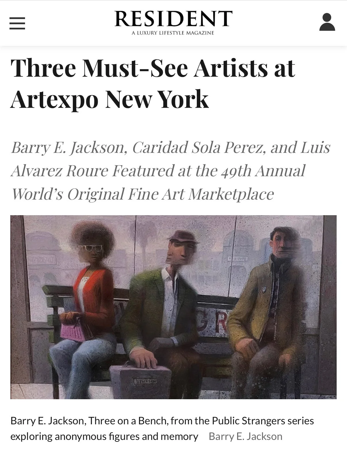Barry E. Jackson at Artexpo New York