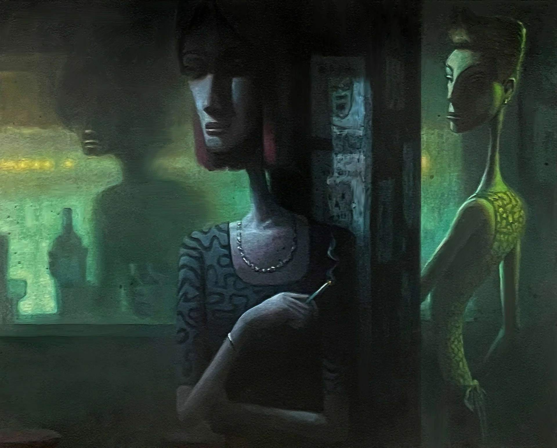 After Hours 
26" x 30" oil on canvas