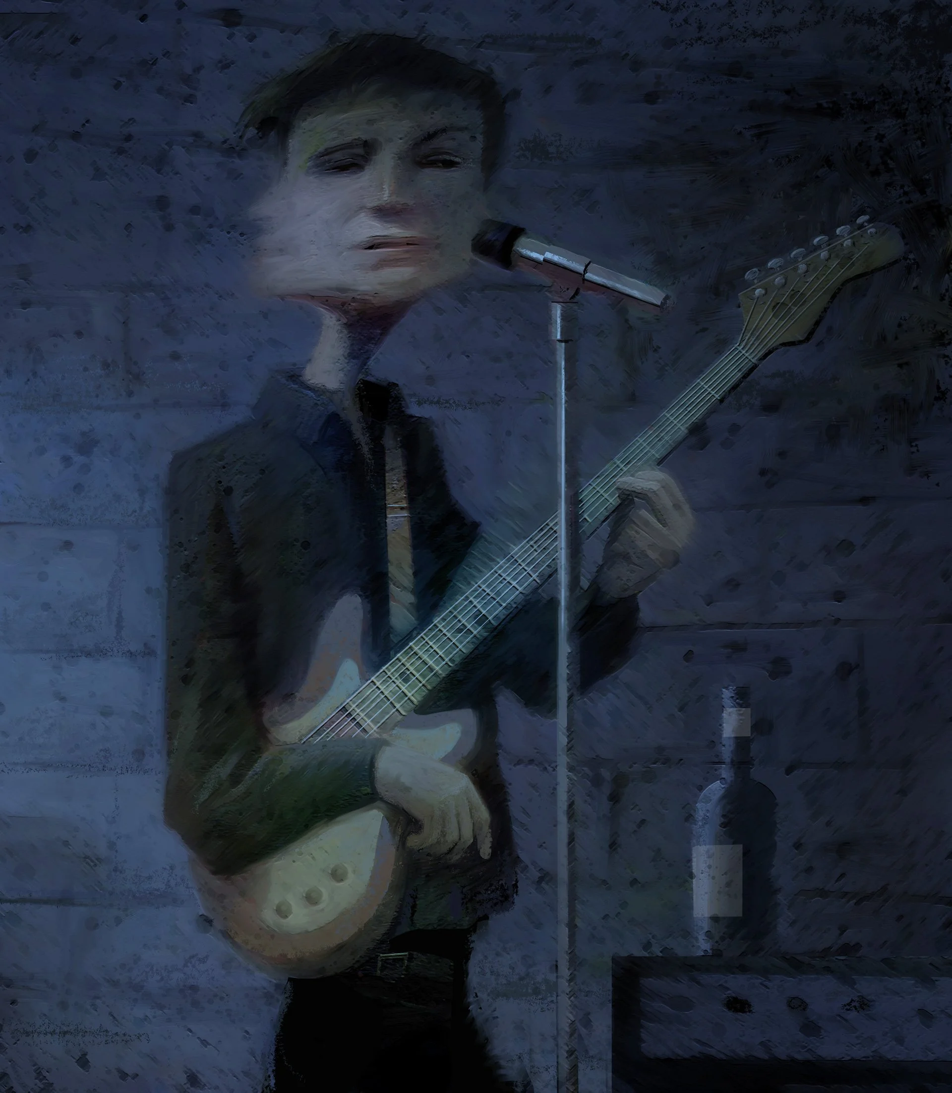 Warehouse Musician 
24" x 30" oil on canvas 
SOLD