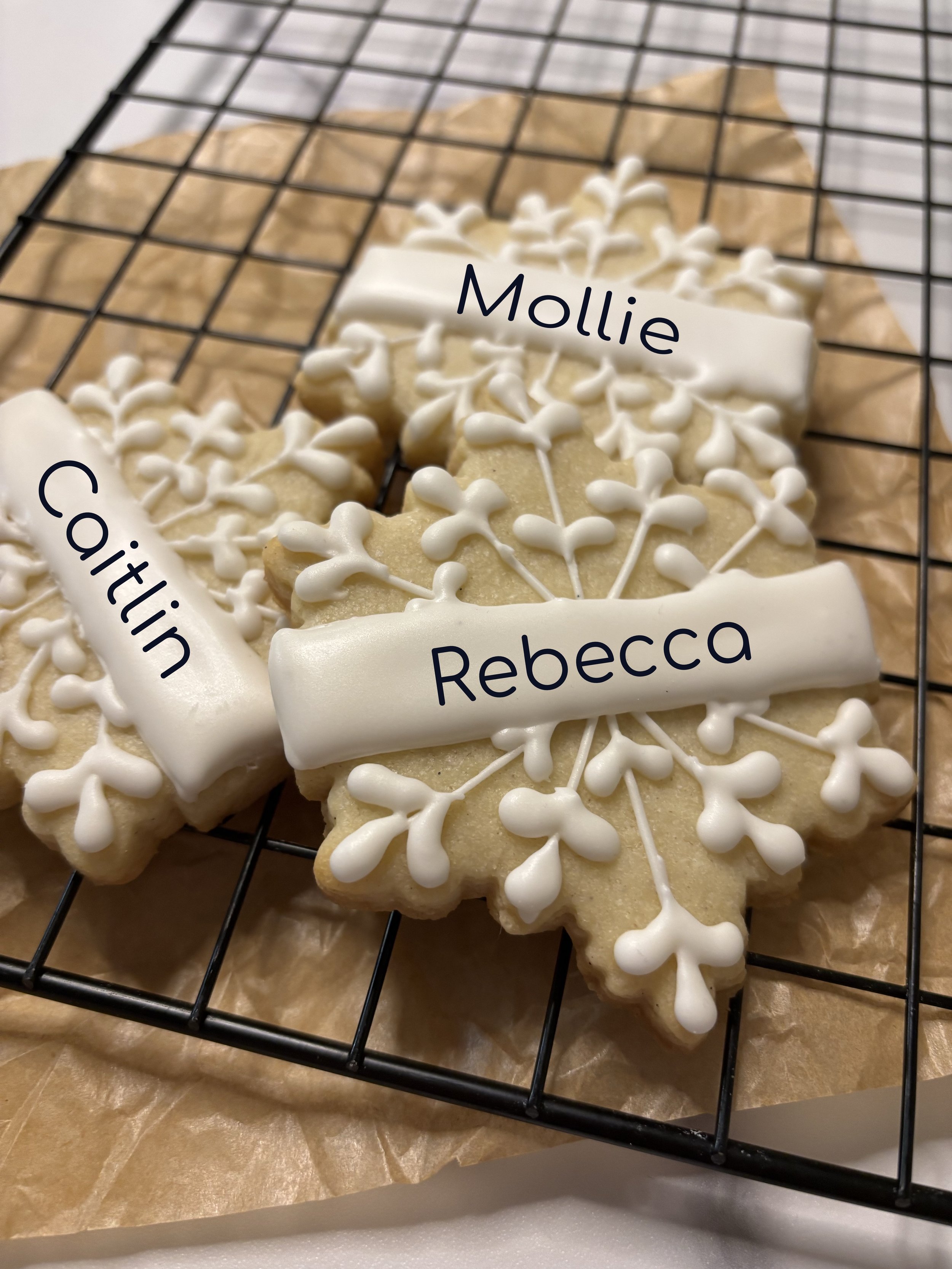 Personalized Snowflake Cookie