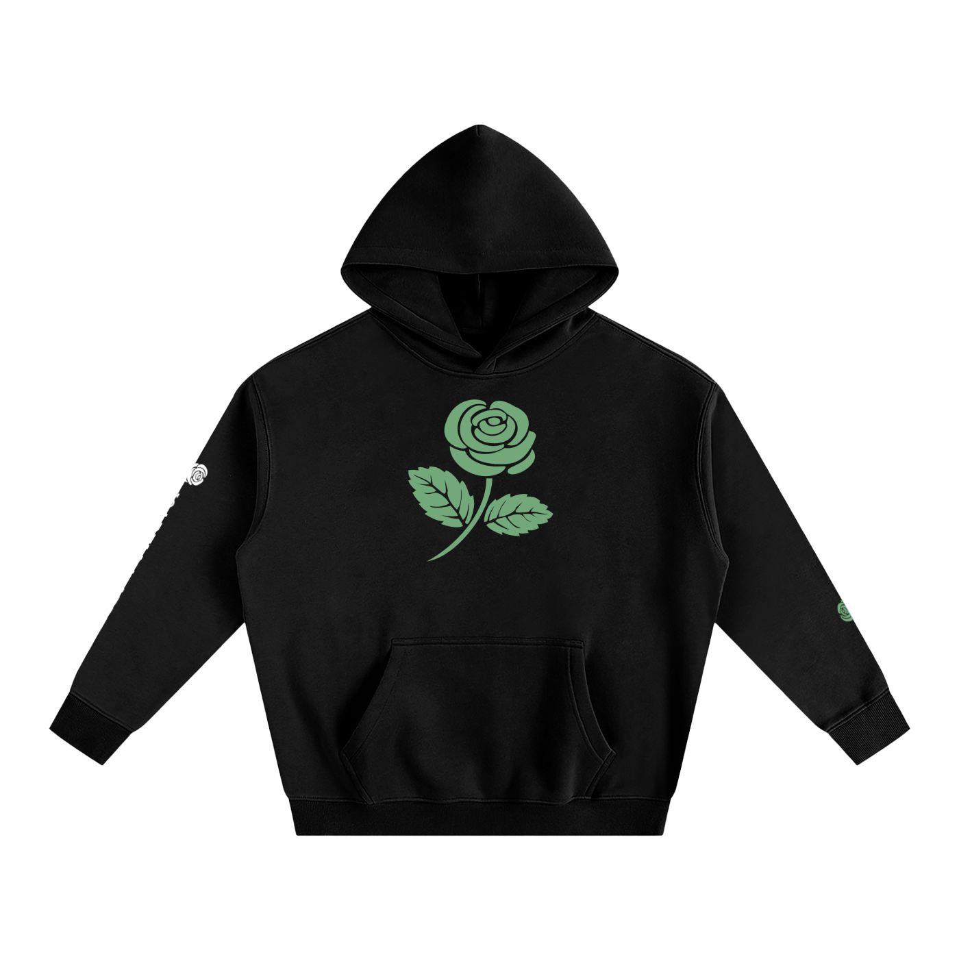 Isabella Able Rose & Sleeve Design Hoodie