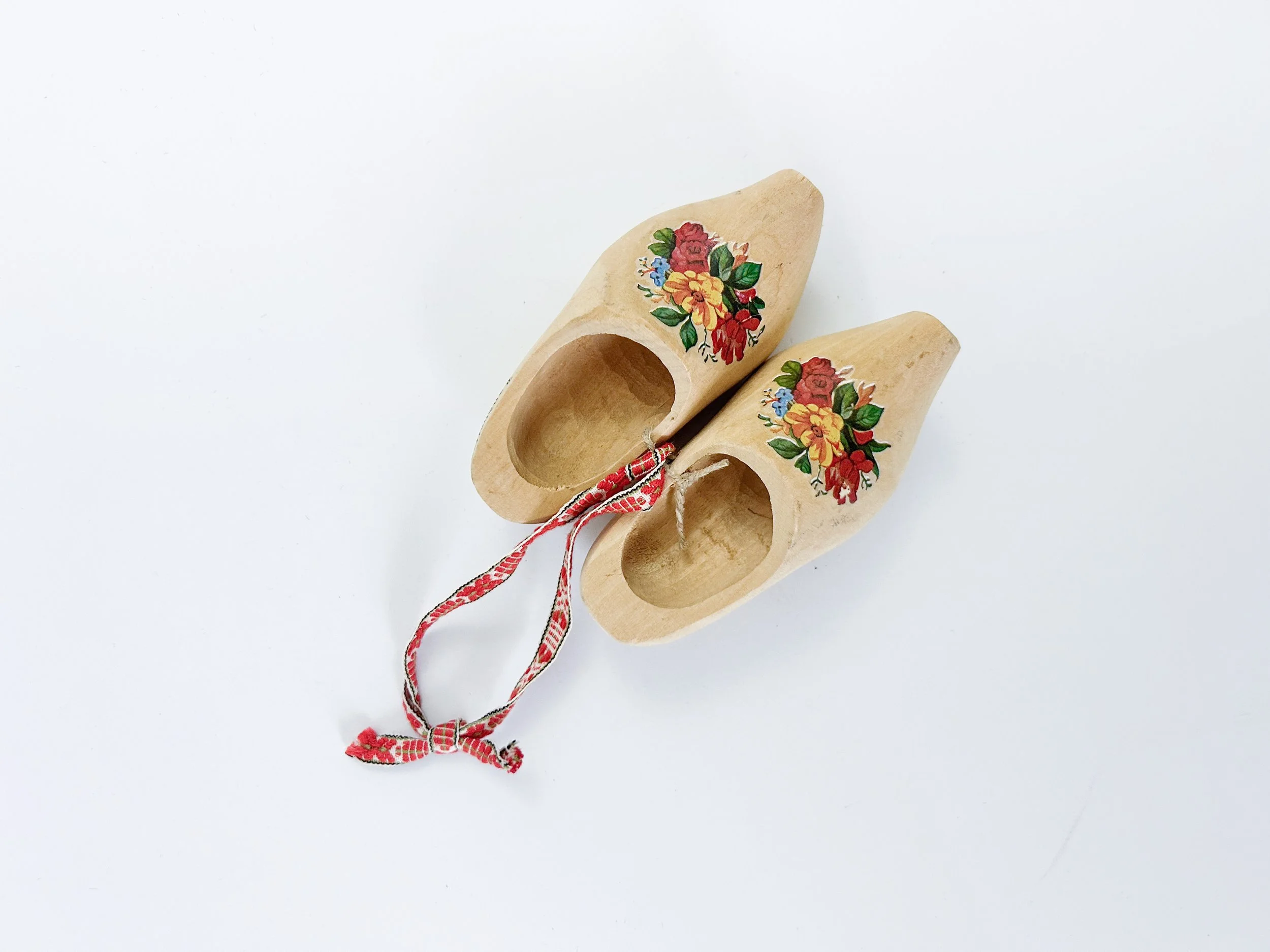Mini Swedish Souvenir Wooden Clogs