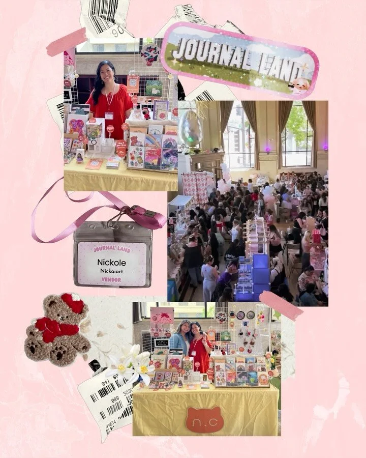 ✨🌸journal land recap🌸✨

Honestly wish I took more photos and videos but it&rsquo;s been so long since I last vended that I was just trying to get my bearings and my brain on track lol😅 This event was so cute and so pink though😍 Everyone was also 