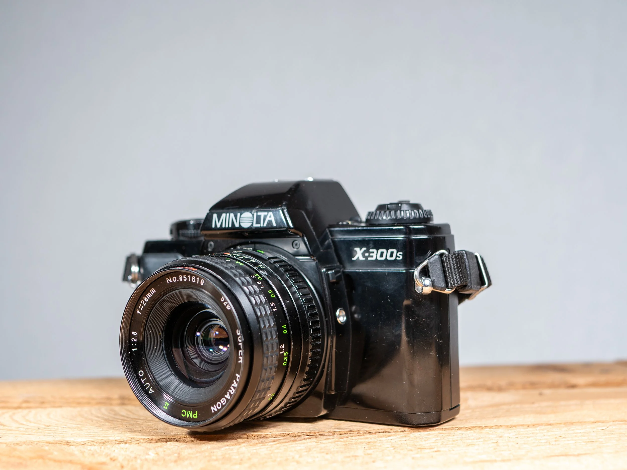 Minolta X-300s SLR & Minolta 28mm f/2.8 SR Lens