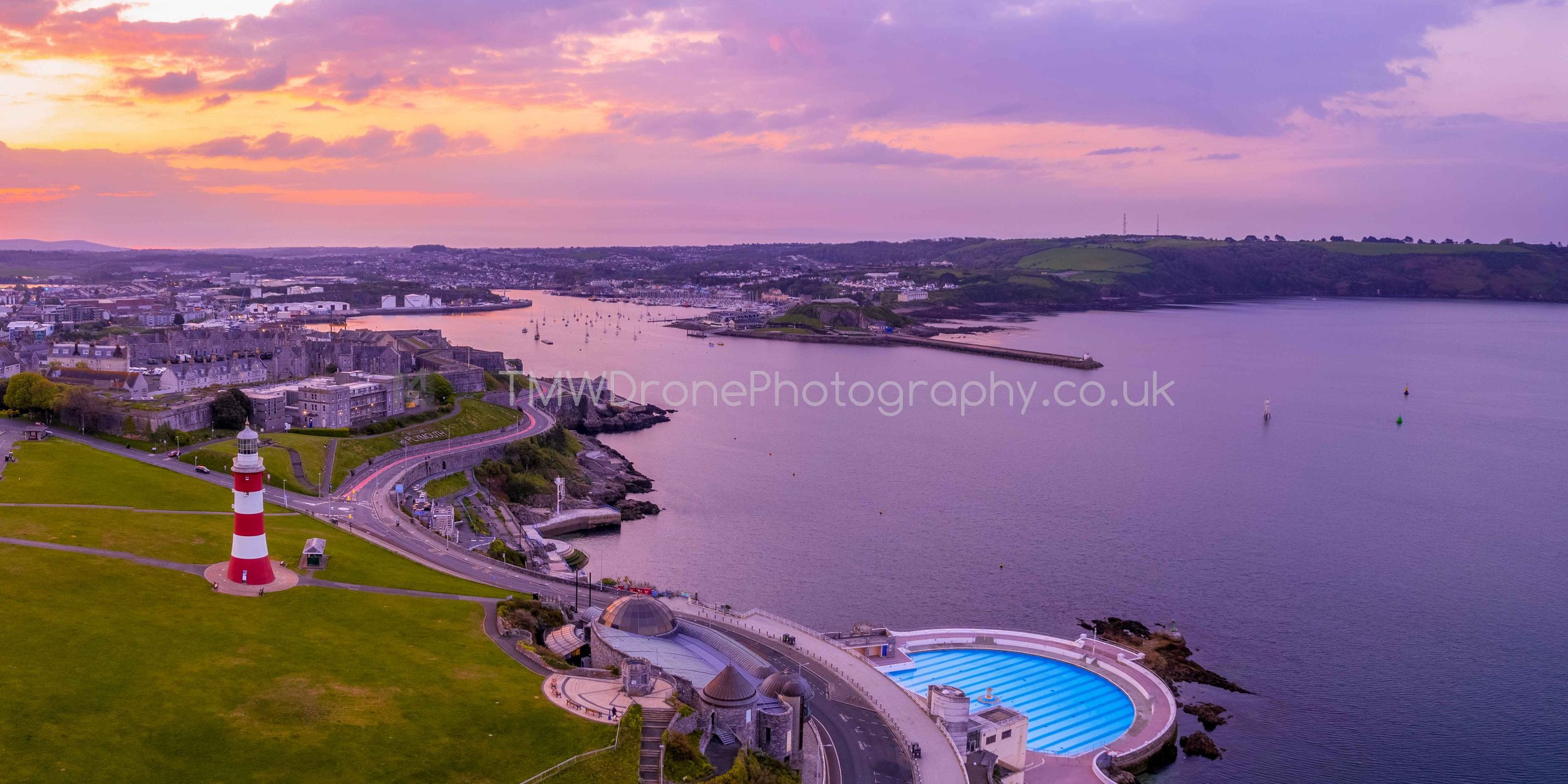 Plymouth Hoe, Purple Sunrise 2x1 SP_WM.jpg
