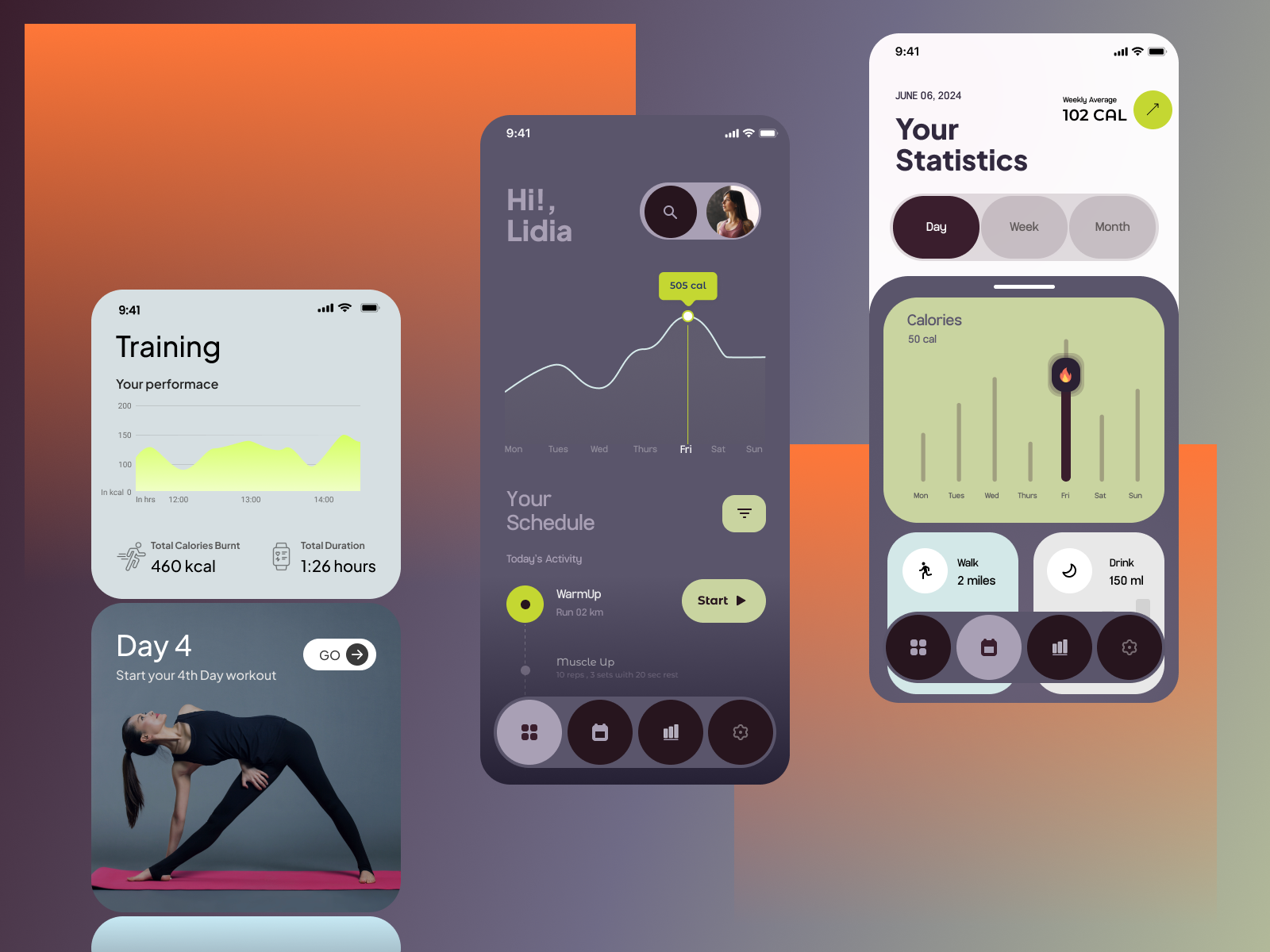Fitness App Dashboard