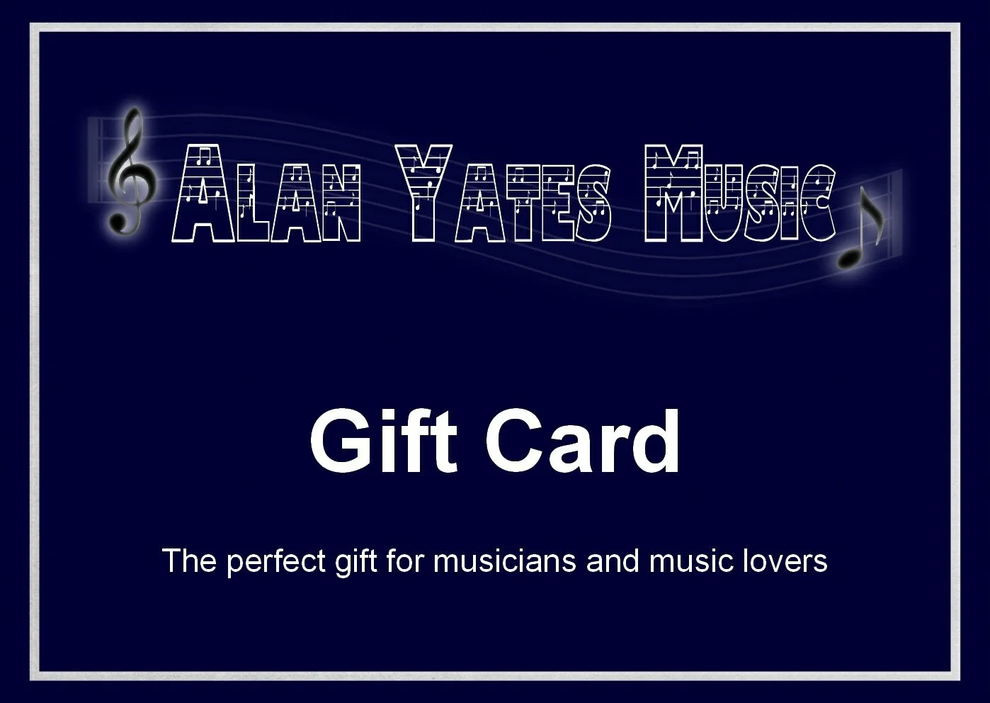 Alan Yates Music Gift Card