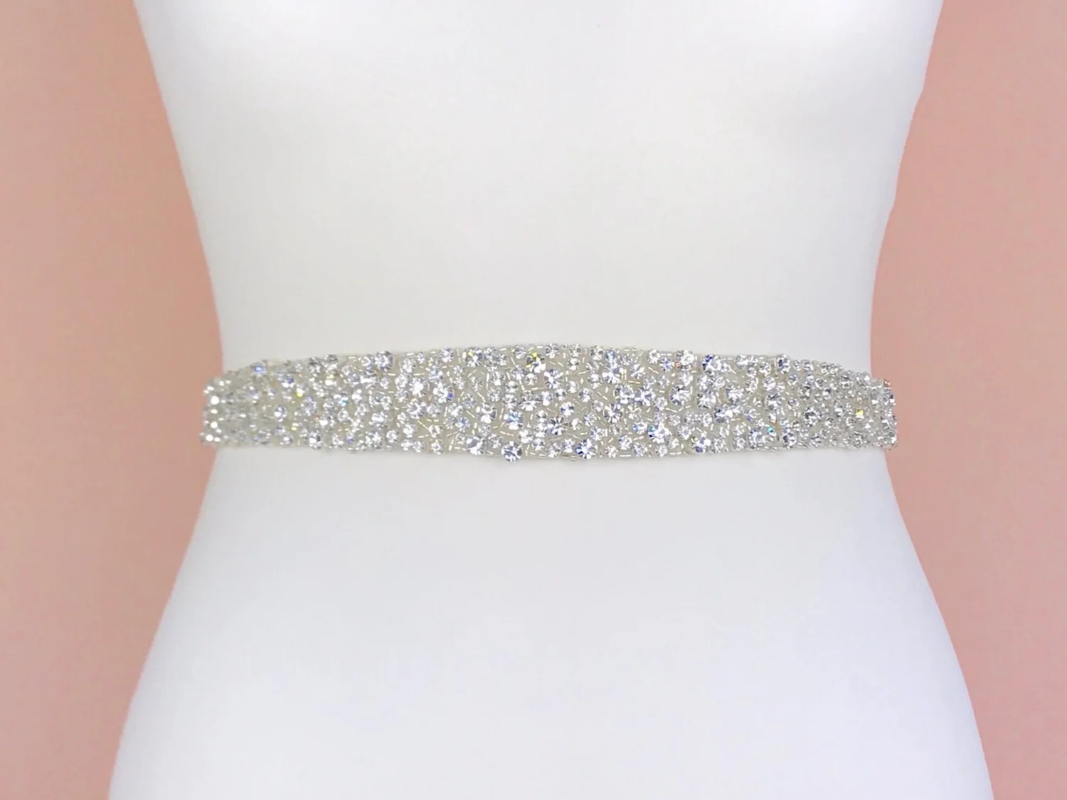 diamante belt for bridesmaid dress Elaborate Crystals Pearls Ties Bridal Belt main image 0