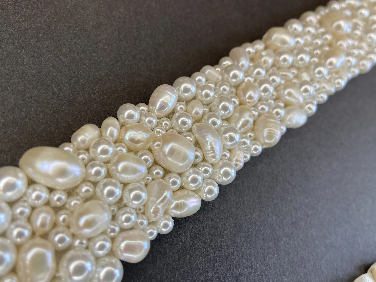 Elegant Freshwater Pearl Beaded Statement  Belt Elegant Pearl Belt - Etsy main image 3