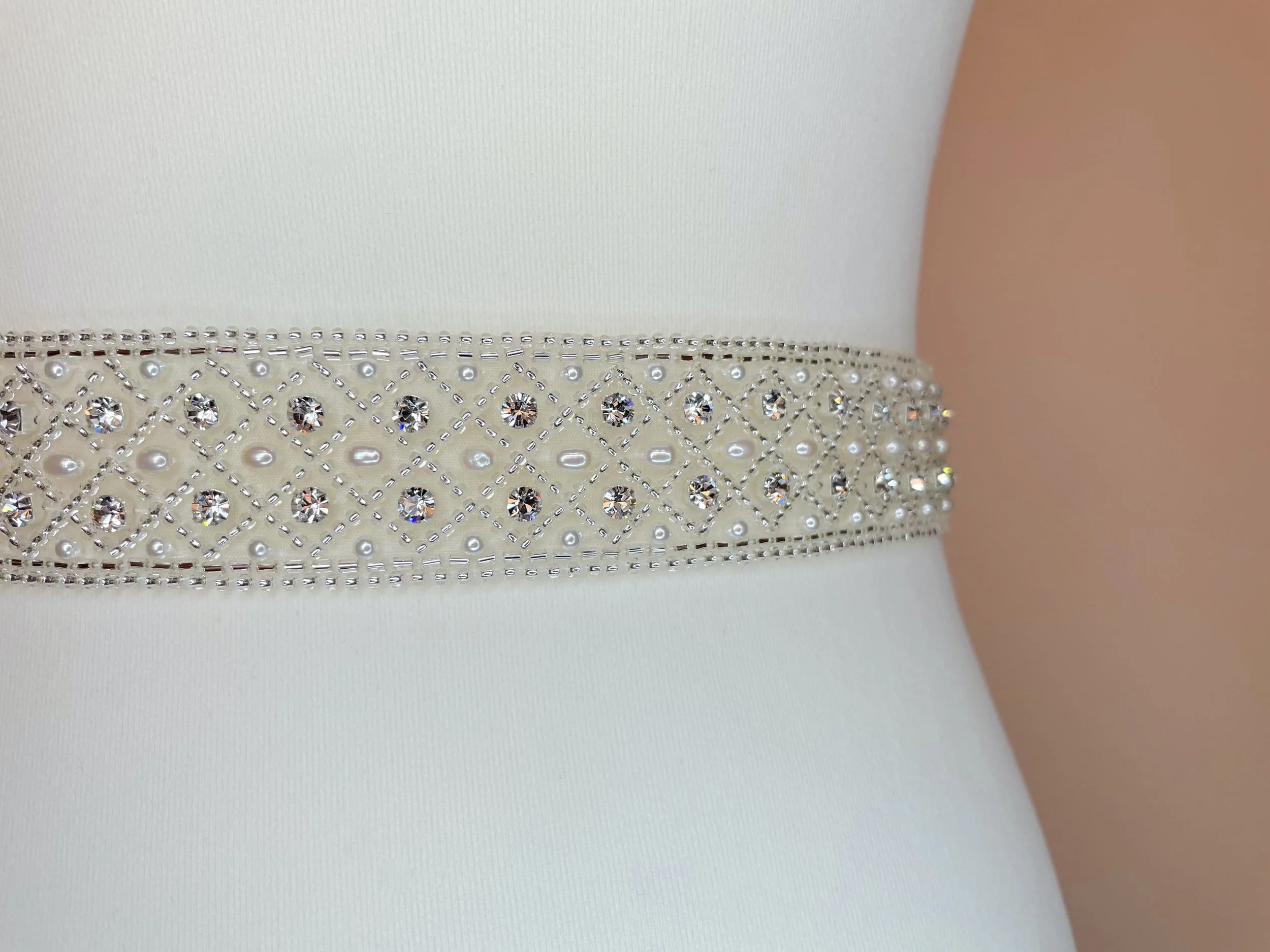 Freshwater Amelie - Silver Diamante Belt